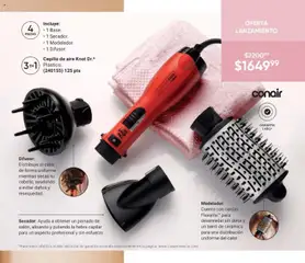 Vista previa de Cepillo de aire Knot Dr.*, Cepillo de aire Knot Dr.* Plástico. Incluye: 1 Base, 1 Secador, 1 Modelador, 1 Difusor., nuevo folleto de la tienda, válido en México a partir del 02.04.2026 | Página: 103 | Productos: Cepillo