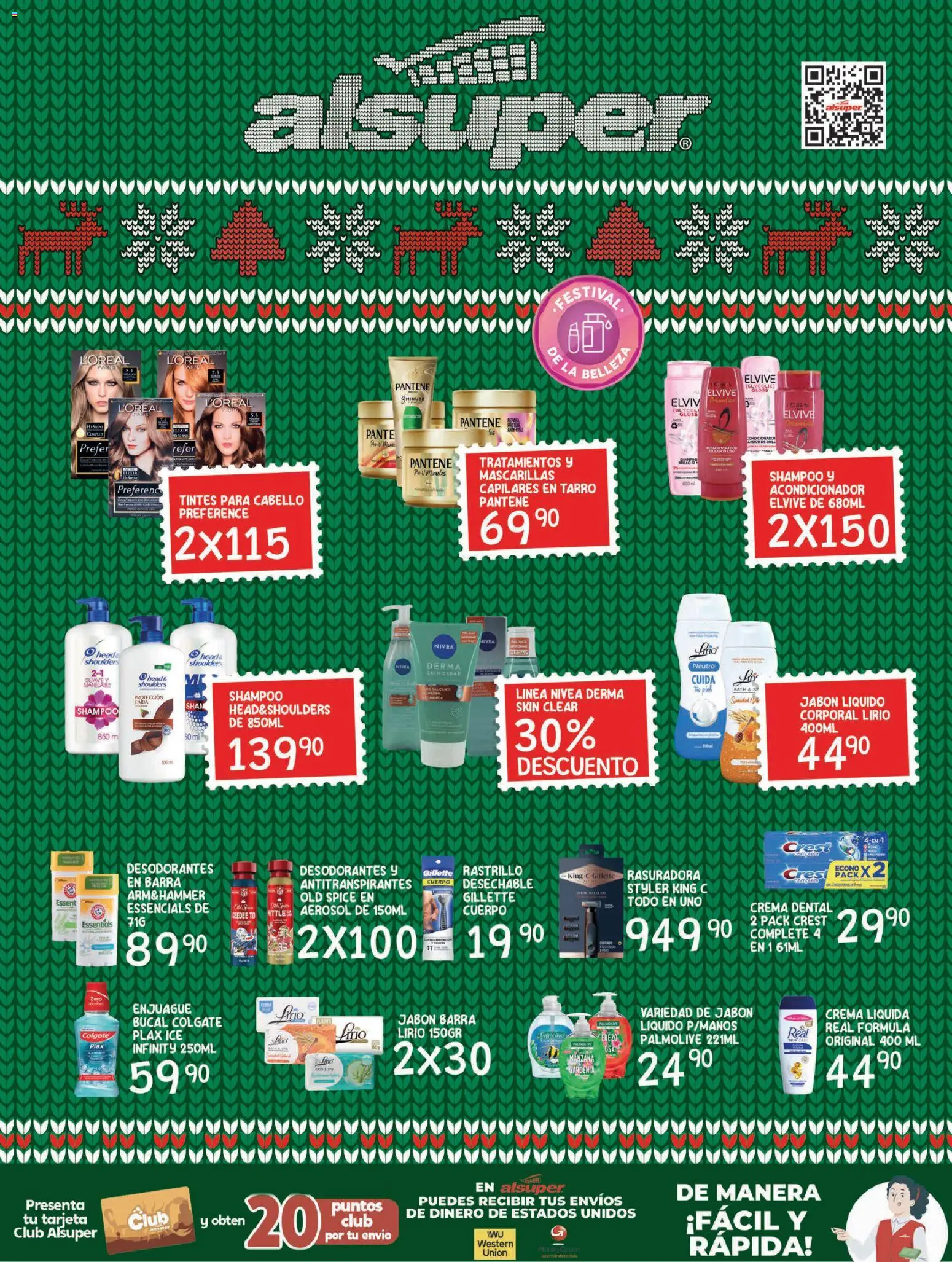 Nuevas ofertas de Alsuper válidas en toda la República Mexicana desde el 09.12.2025. ¡Encuentra las mejores ofertas en Alsuper folleto Durango! | Página: 8 | Productos: Enjuague bucal, Jabón líquido, Barra, Body