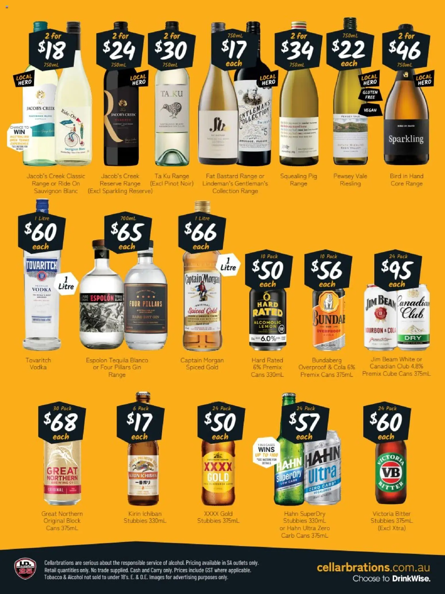 Cellarbrations catalogue - valid from 03.11.2025 | Page: 2 | Products: Bourbon, Gin, Vodka, Lemon