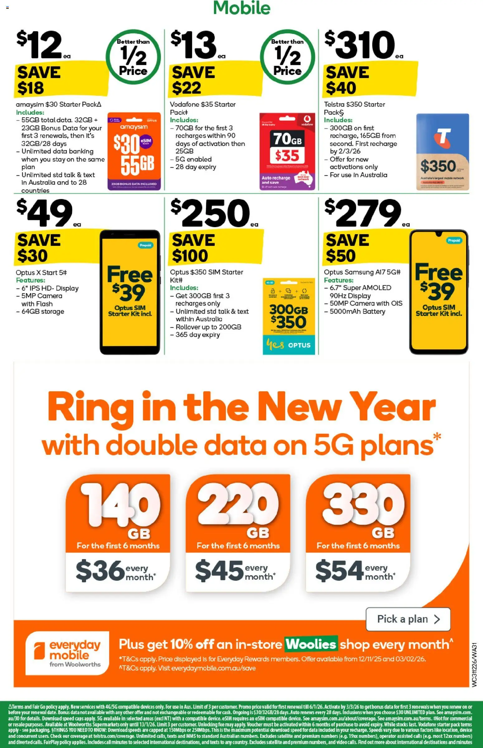 Woolworths catalogue - valid from 31.12.2025 | Page: 31 | Products: Device, Camera, Satellite, Mobile