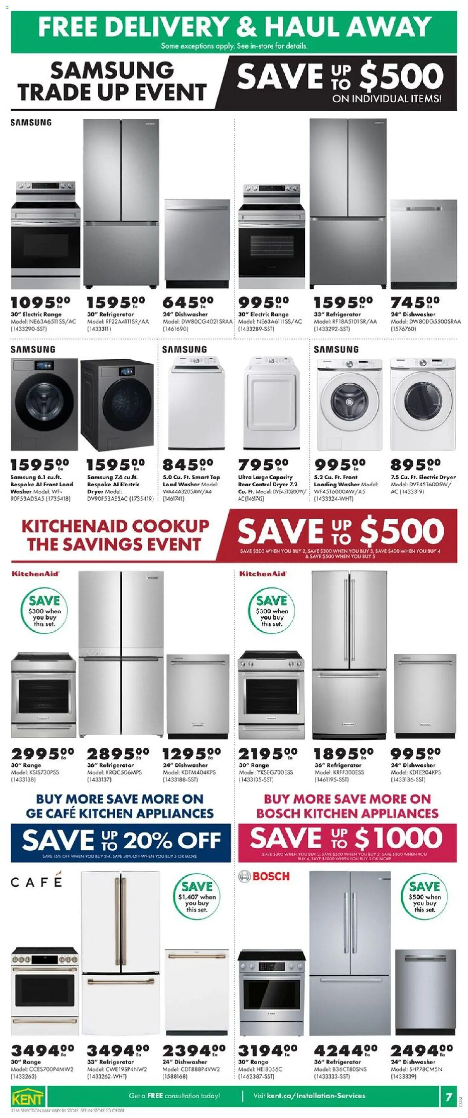 Kent flyer valid from 23.10.2025 | Page: 9 | Products: Refrigerator, Dryer, Dishwasher