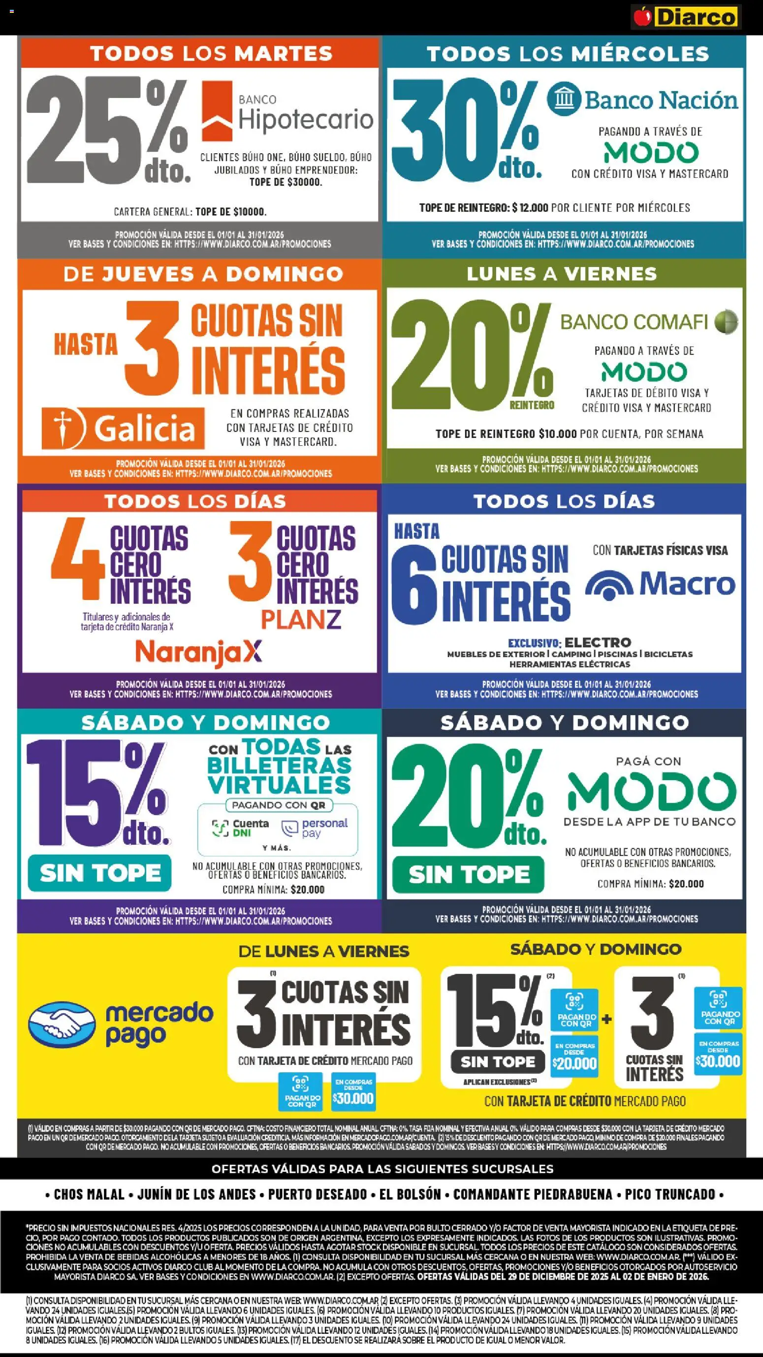 Diarco - Ofertas │ válido desde el 29.12.2025 | Página: 11 | Productos: Pico, Banco, Sobre, General