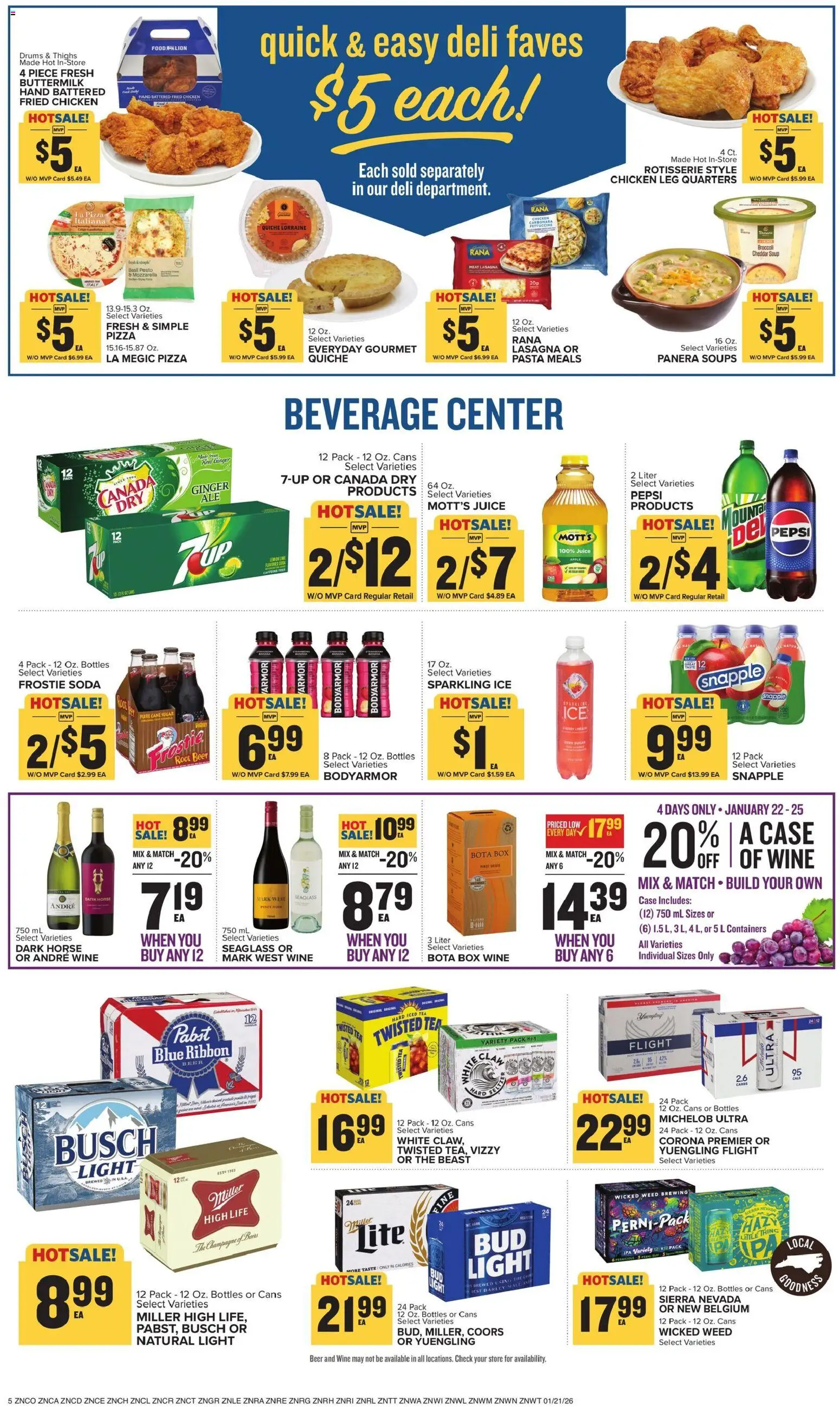 Food Lion Weekly Ad - valid from 21.01.2026 | Page: 9 | Products: Broccoli, Box, Juice, Wine