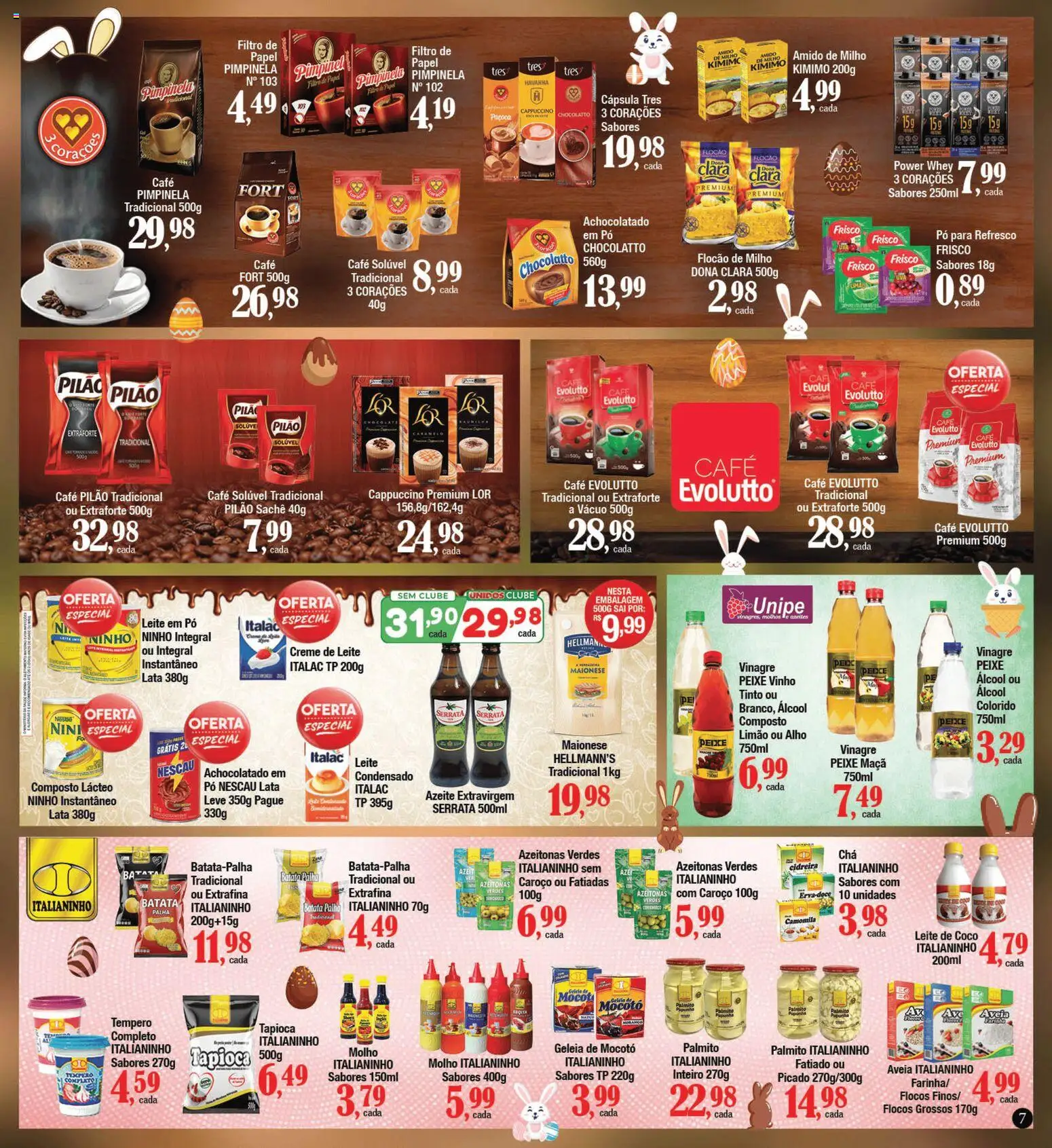 Supermercados Unidos Folheto - válido de 16.03.2026 | Página: 7 | Produtos: Pó, Nescau, Vinho, Leite de coco