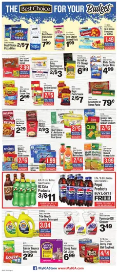 IGA Weekly Ad - valid from 23.07.2025 | Page: 6 | Products: Peaches, Cat Litter, Juice, Bag