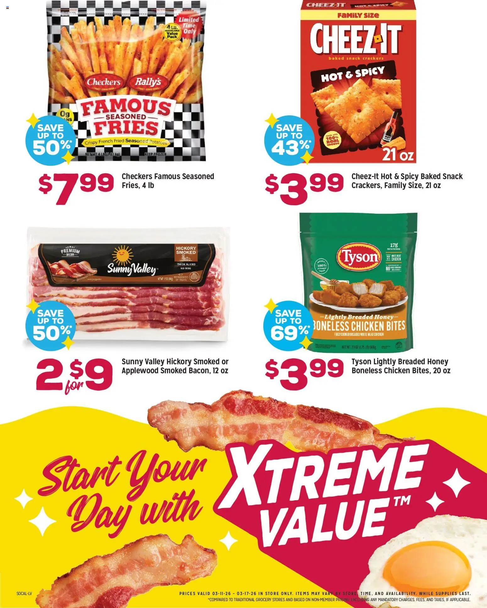 Grocery Outlet Weekly Ad - CA - valid from 11.03.2026 | Page: 4 | Products: Cheese, Potatoes