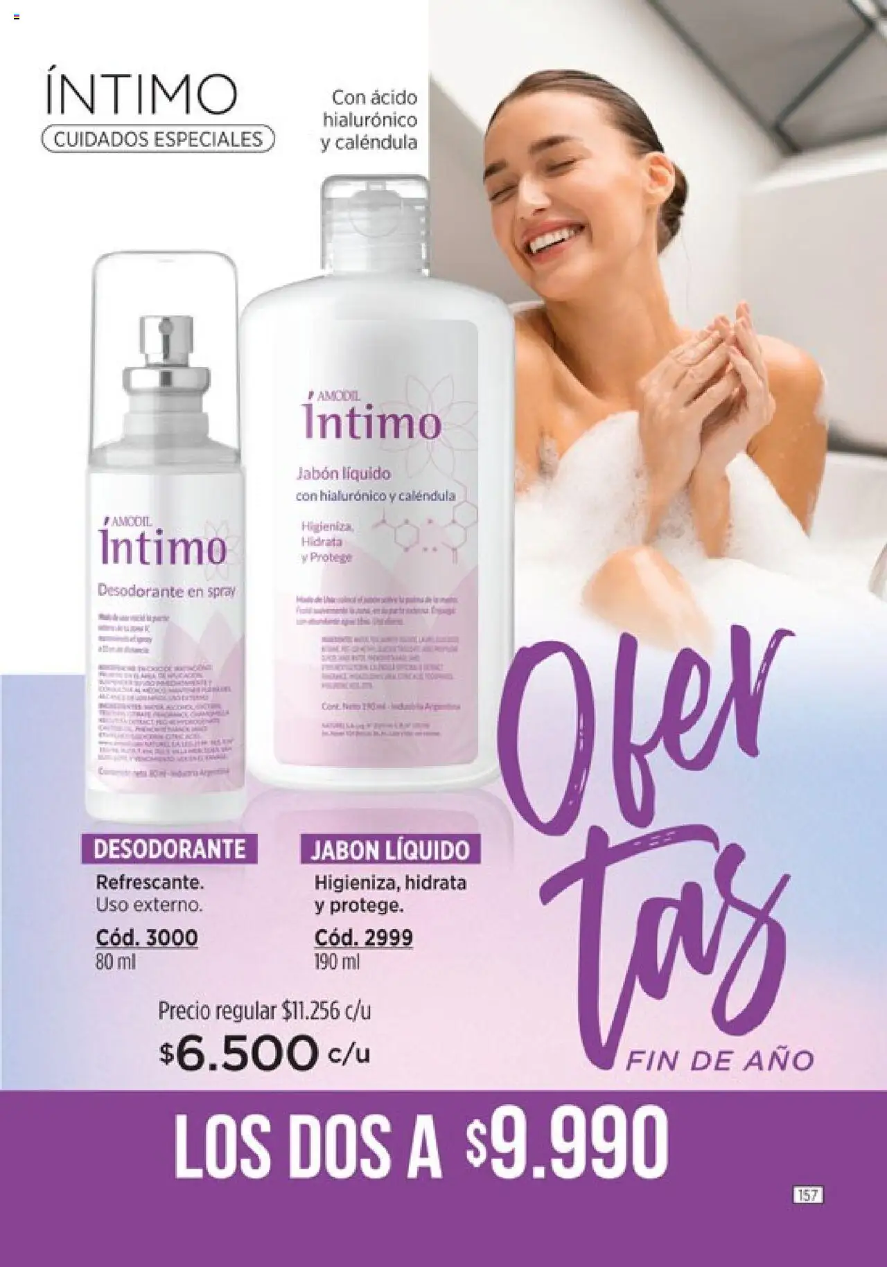 Catálogo Amodil Campaña 17/2025 │ válido desde el 14.10.2025 | Página: 157 | Productos: Jabón líquido, Jabón, Desodorante