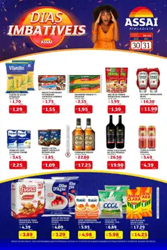 Assaí Atacadista Folheto - válido de 30.07.2025 | Página: 1 | Produtos: Conhaque, Ketchup, Creme, Bebida