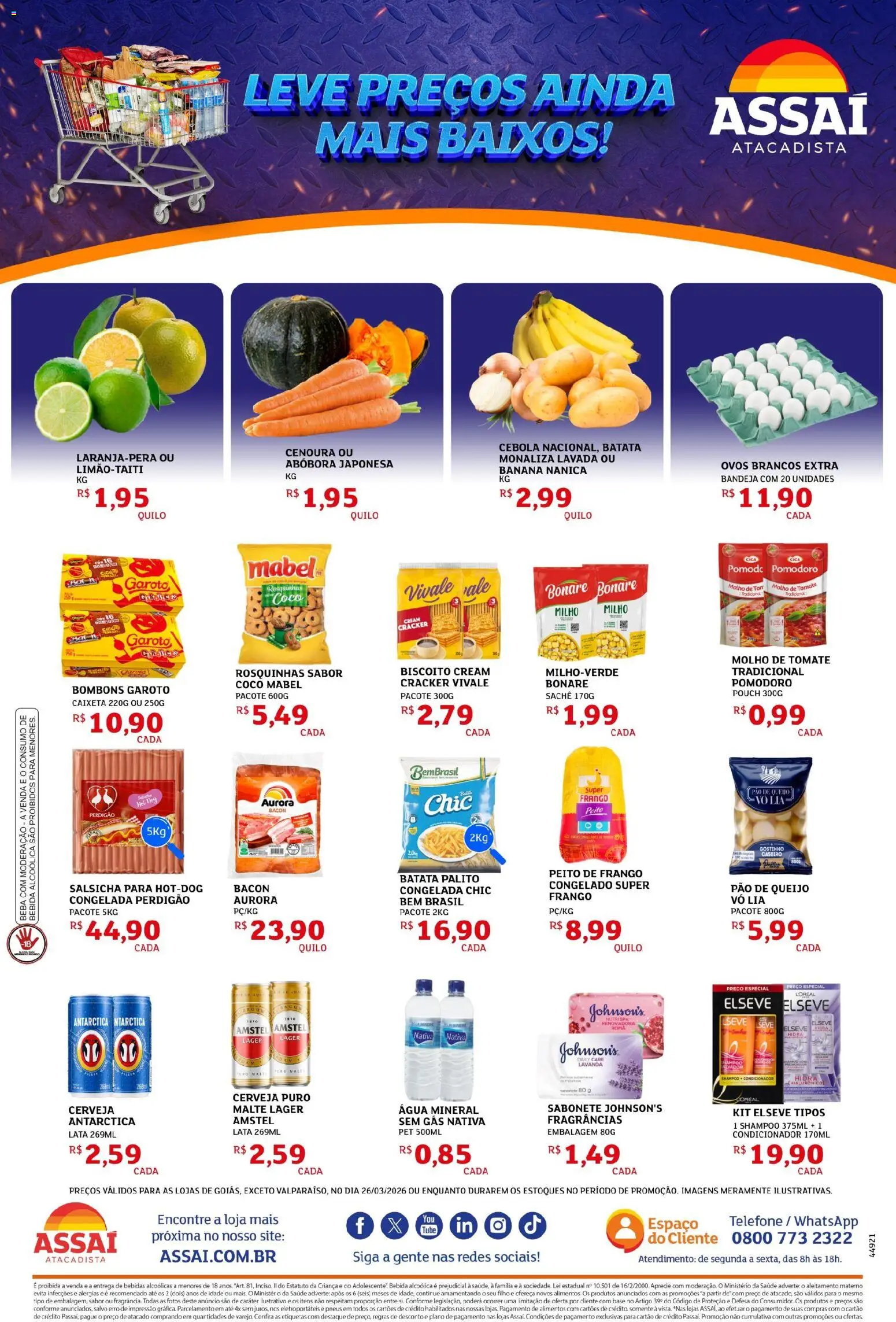 Assaí Atacadista Folheto - válido de 26.03.2026 | Página: 2 | Produtos: Coco, Biscoito, Sabonete, Bandeja