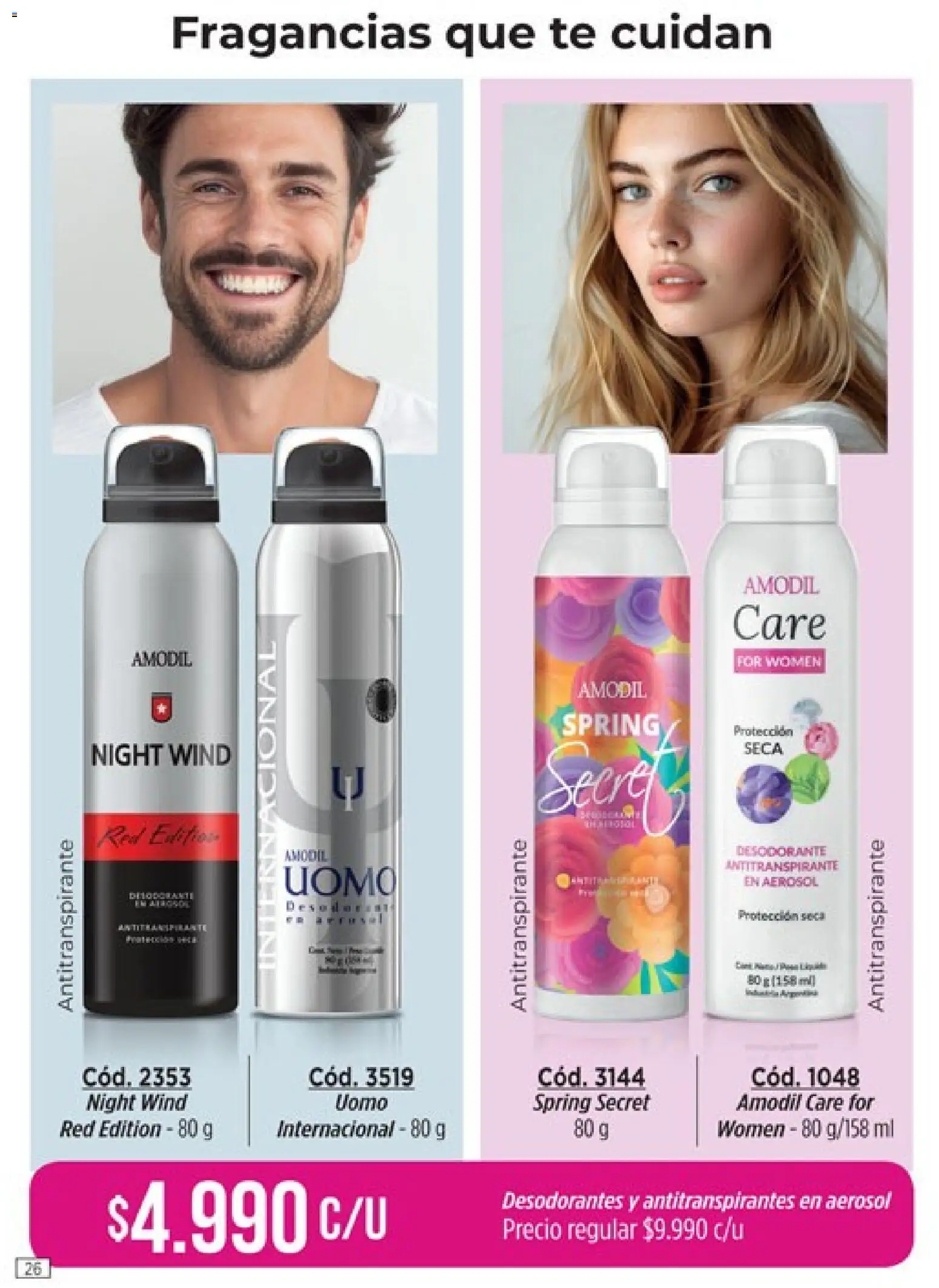 Catálogo Amodil Campaña 2 │ válido desde el 01.02.2026 | Página: 26 | Productos: Desodorante, Antitranspirante, Té