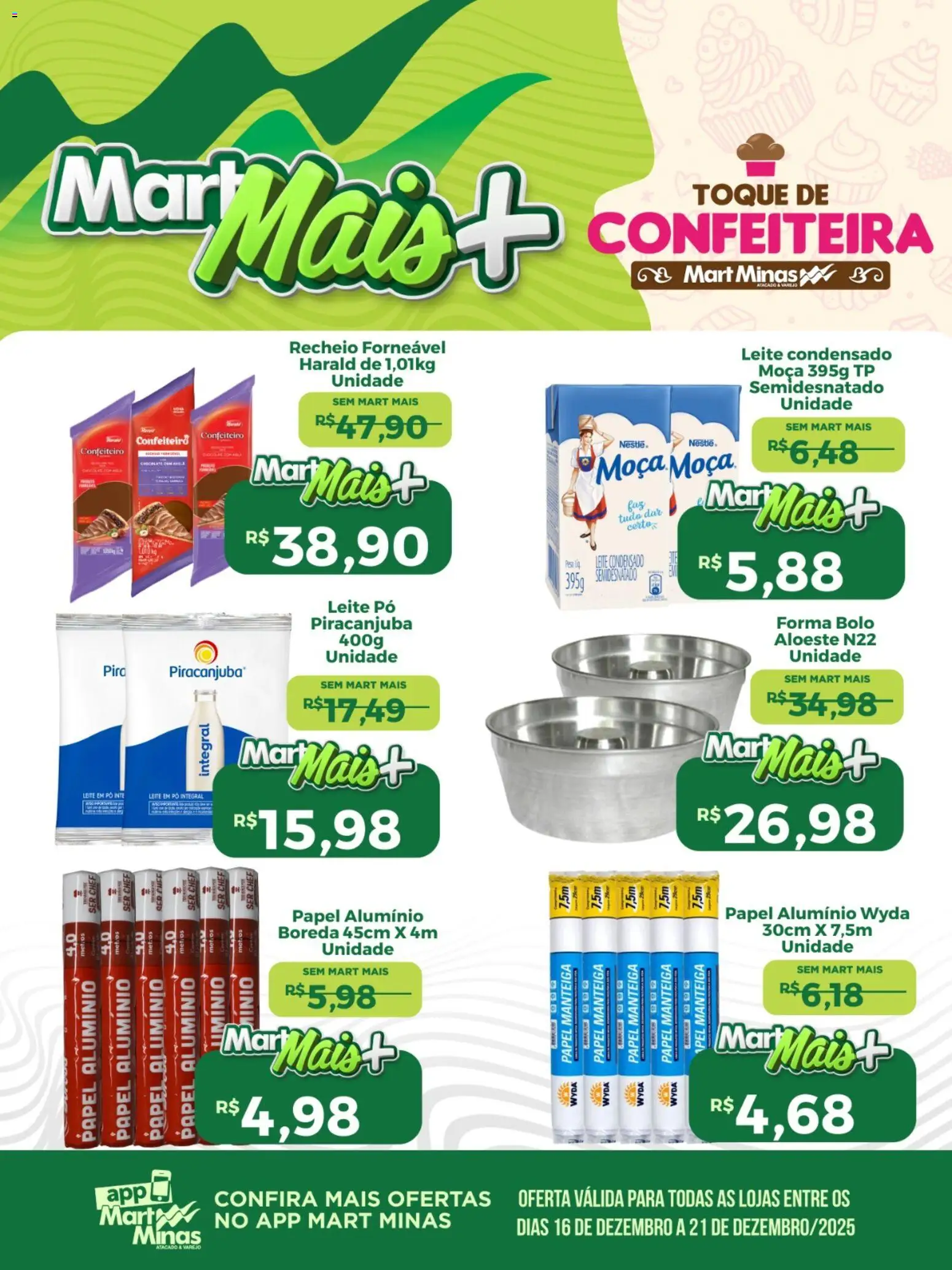 Mart Minas Folheto - válido de 16.12.2025 | Página: 2 | Produtos: Pó, Leite, Bolo, Leite em pó