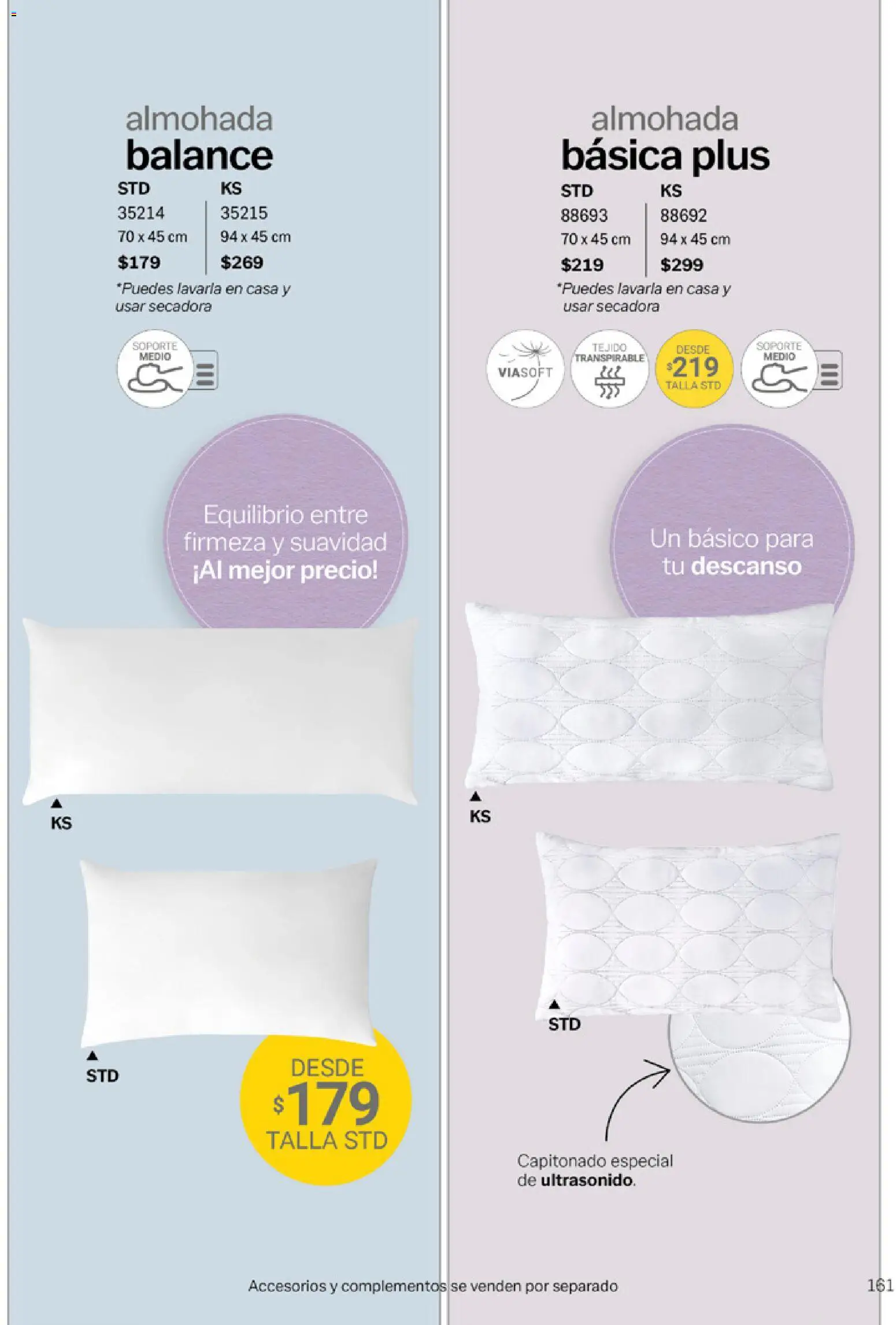 Nuevas ofertas de Vianney válidas en toda la República Mexicana desde el 06.03.2026. ¡Encuentra las mejores ofertas en Vianney catálogo Tu hogar, nuestra pasión! | Página: 163 | Productos: Secadora, Almohada