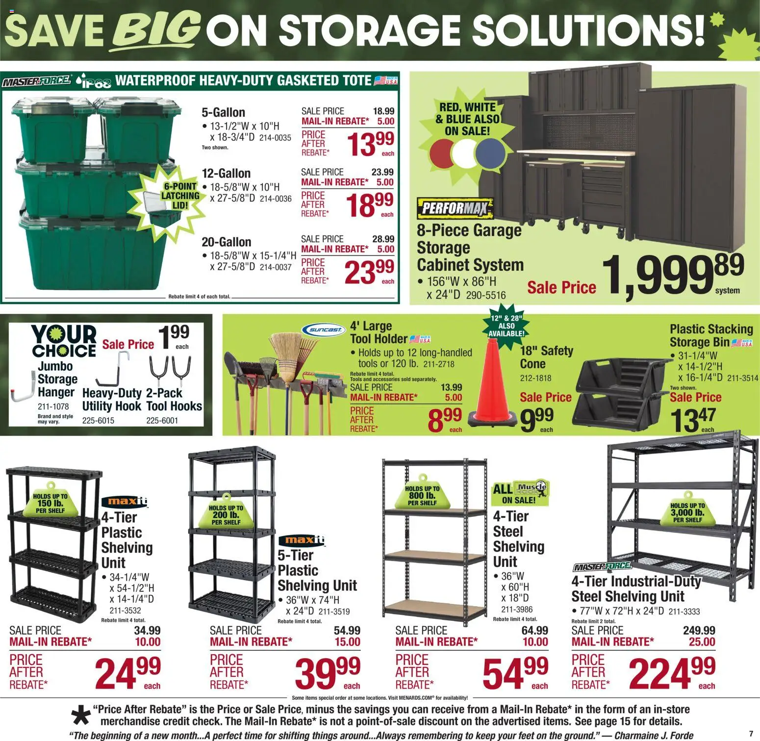 Menards - Weekly Ad - valid from 31.12.2025 | Page: 9 | Products: Shelf, Hook, Ring