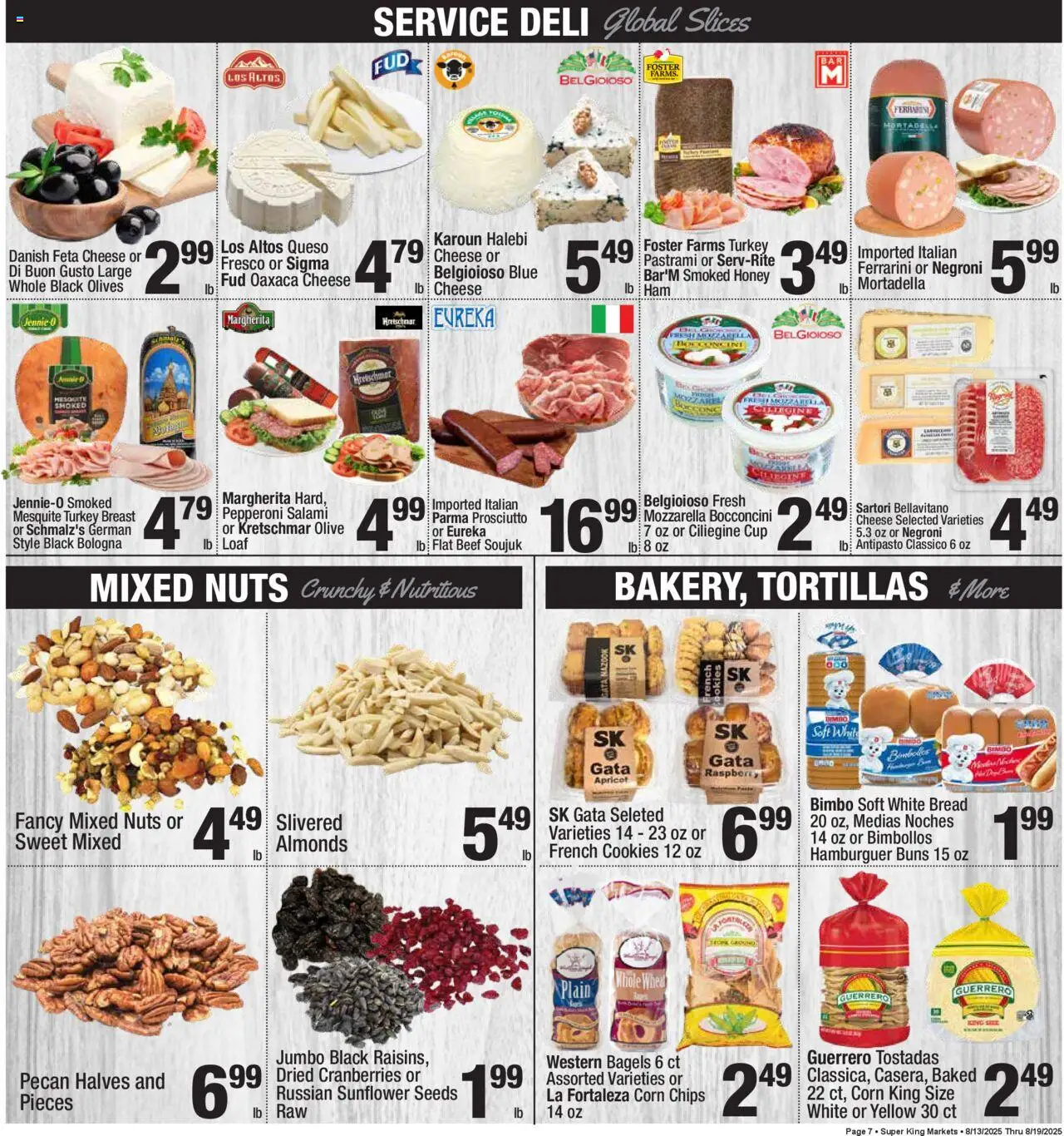 Super King - Weekly Ad - valid from 13.08.2025 | Page: 7 | Products: Cheese, Beef, Chips, Nuts