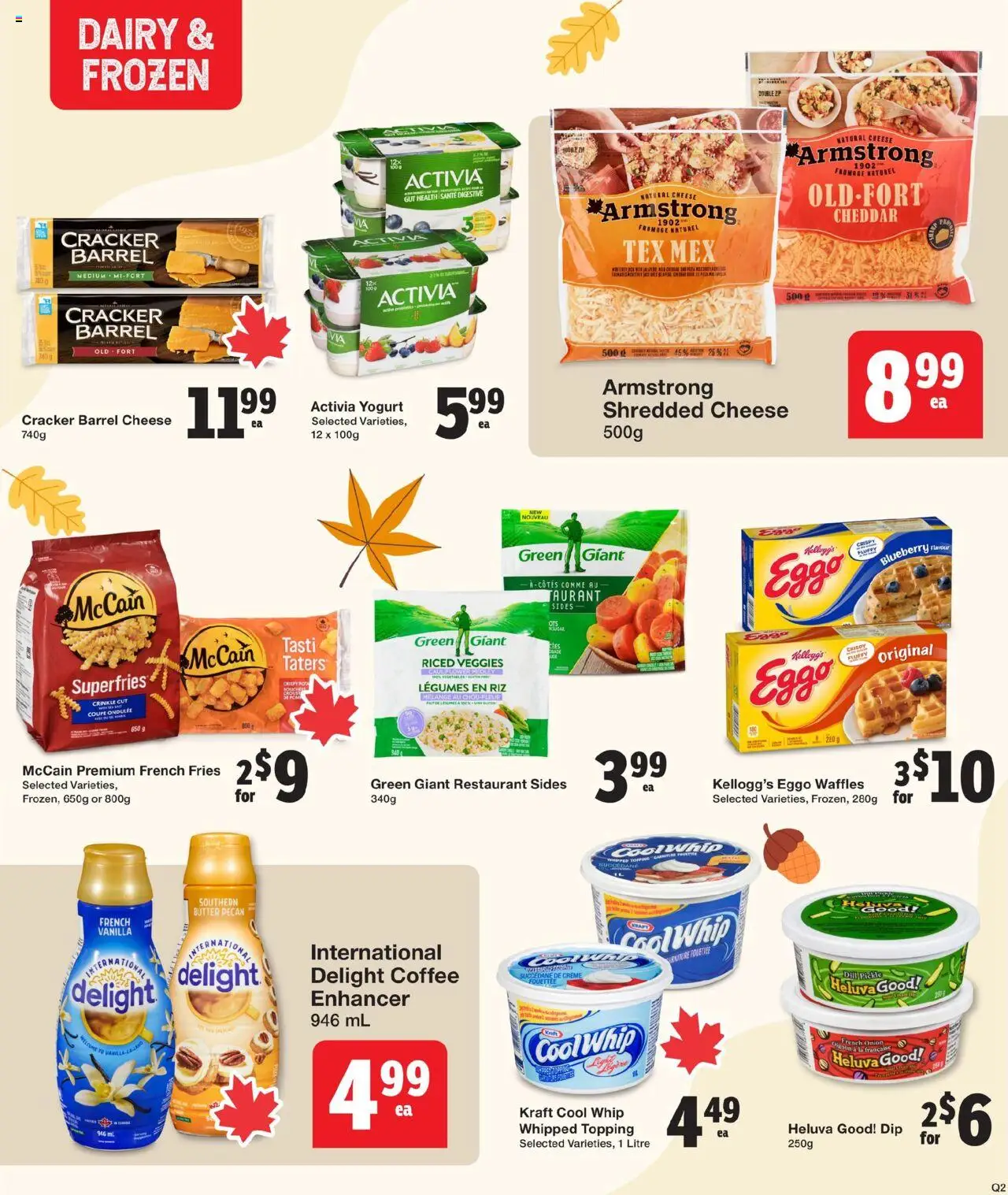 Quality Foods flyer valid from 09.10.2025 | Page: 9 | Products: Butter, Cheese, Yogurt, Coffee