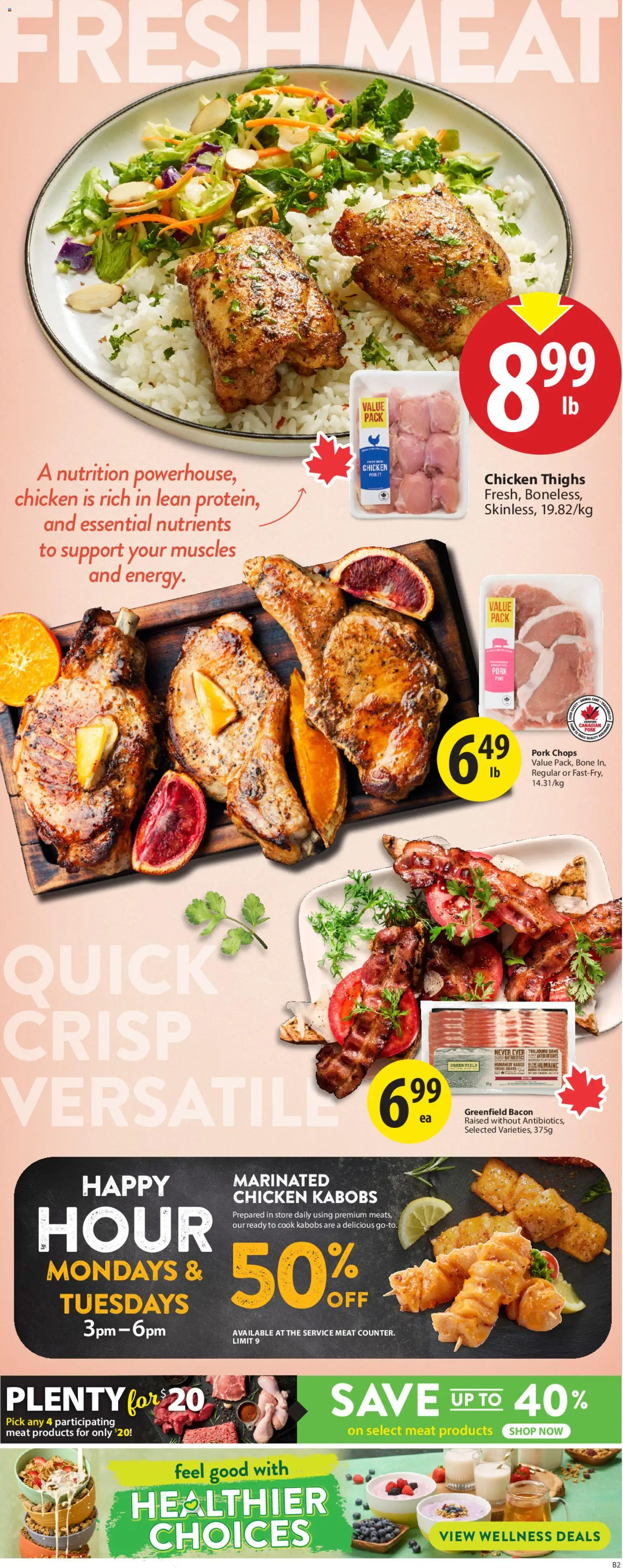 Save on foods flyer valid from 01.01.2026 | Page: 5 | Products: Chicken, Pork