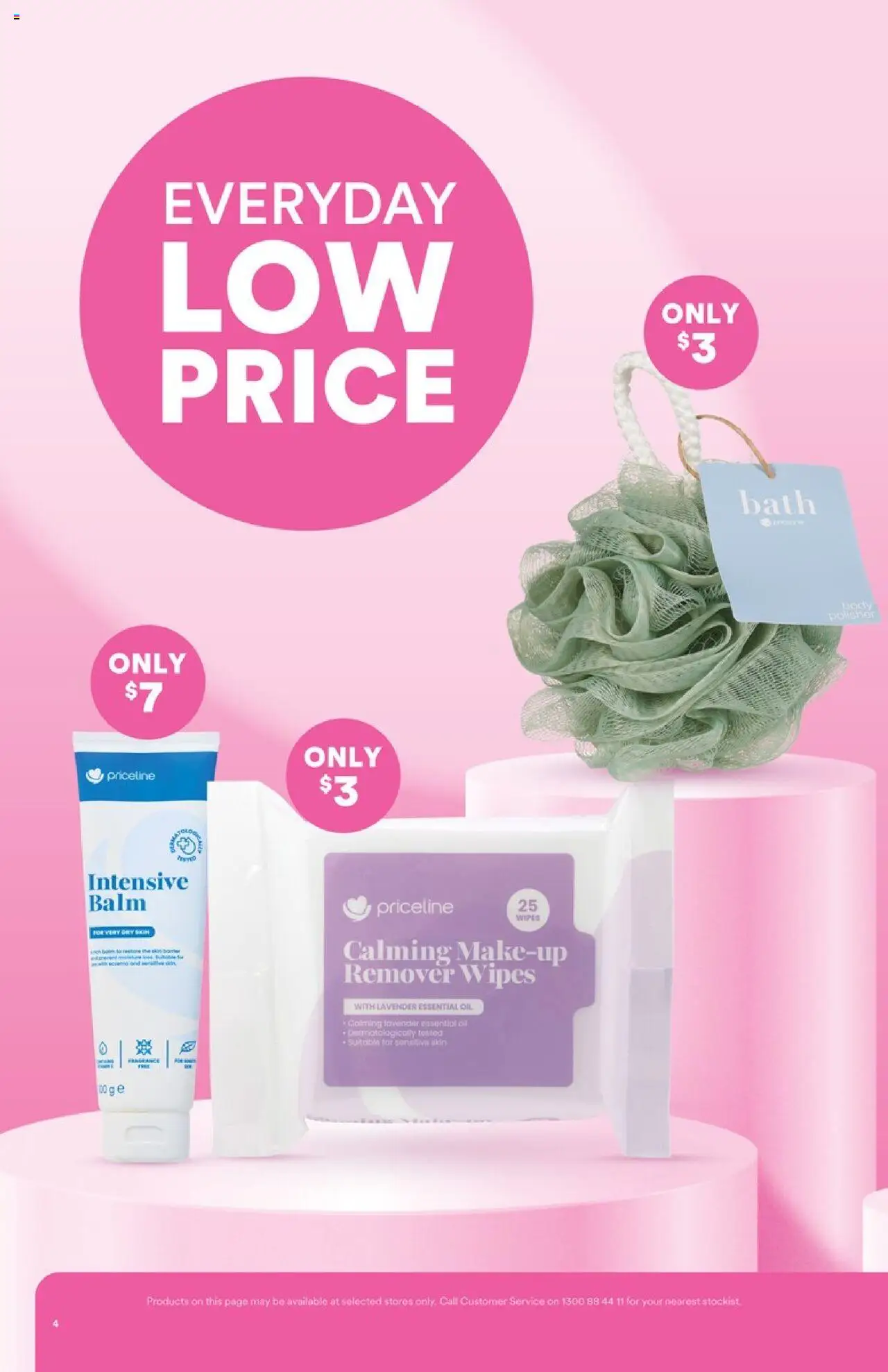 Priceline Pharmacy catalogue - valid from 02.07.2025 | Page: 4 | Products: Bath, Oil, Makeup, Sensitive skin