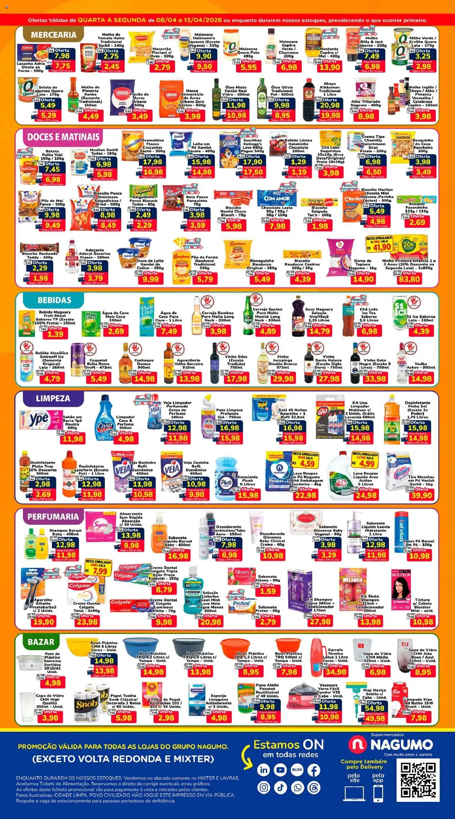 Nagumo Folheto - válido de 08.04.2026 | Página: 2 | Produtos: Pão, Pão de forma, Sabonete, Batata palha