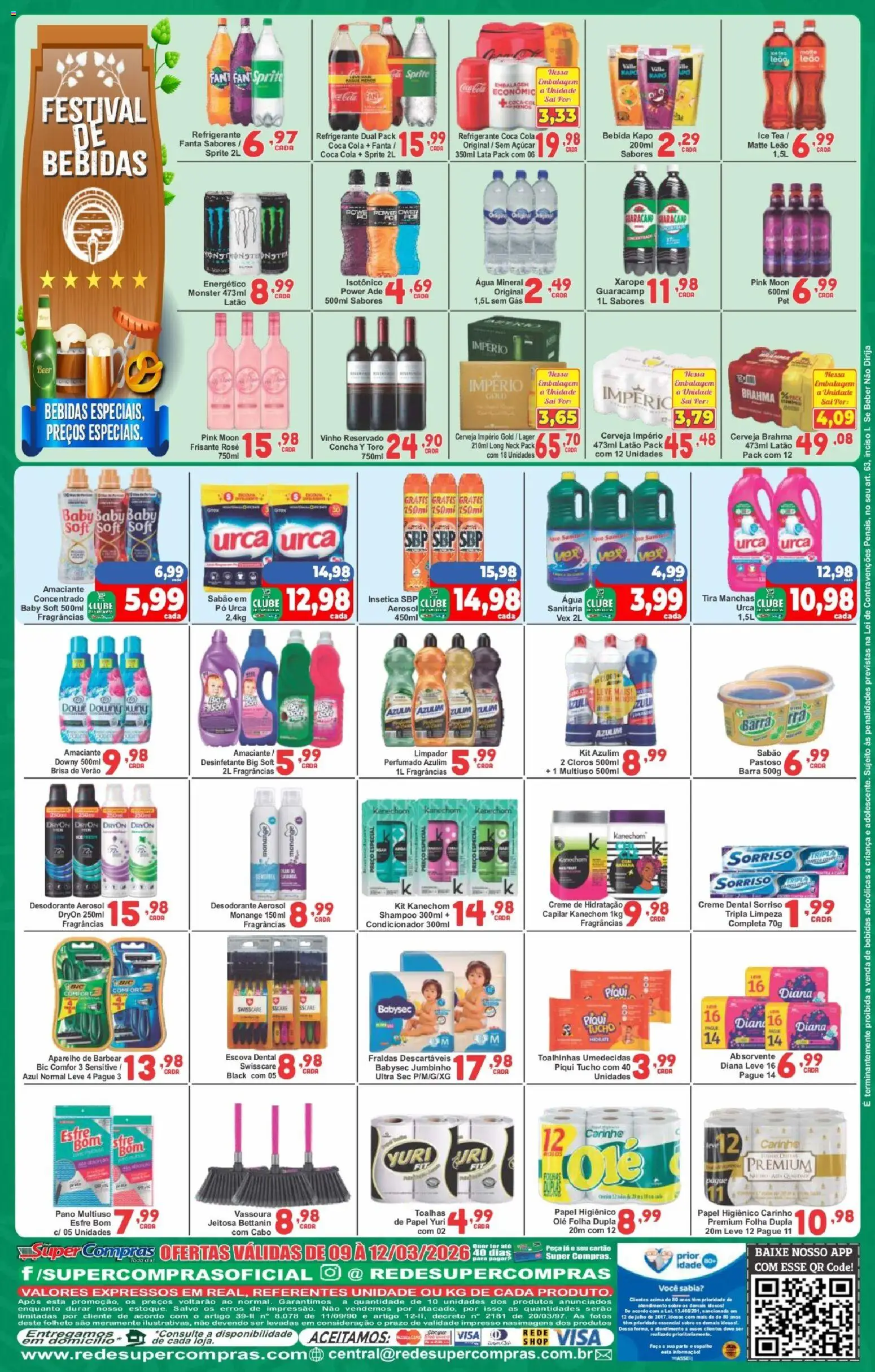 Rede Super Compras Folheto - válido de 09.03.2026 | Página: 4 | Produtos: Ice tea, Desodorante, Monster, Vassoura