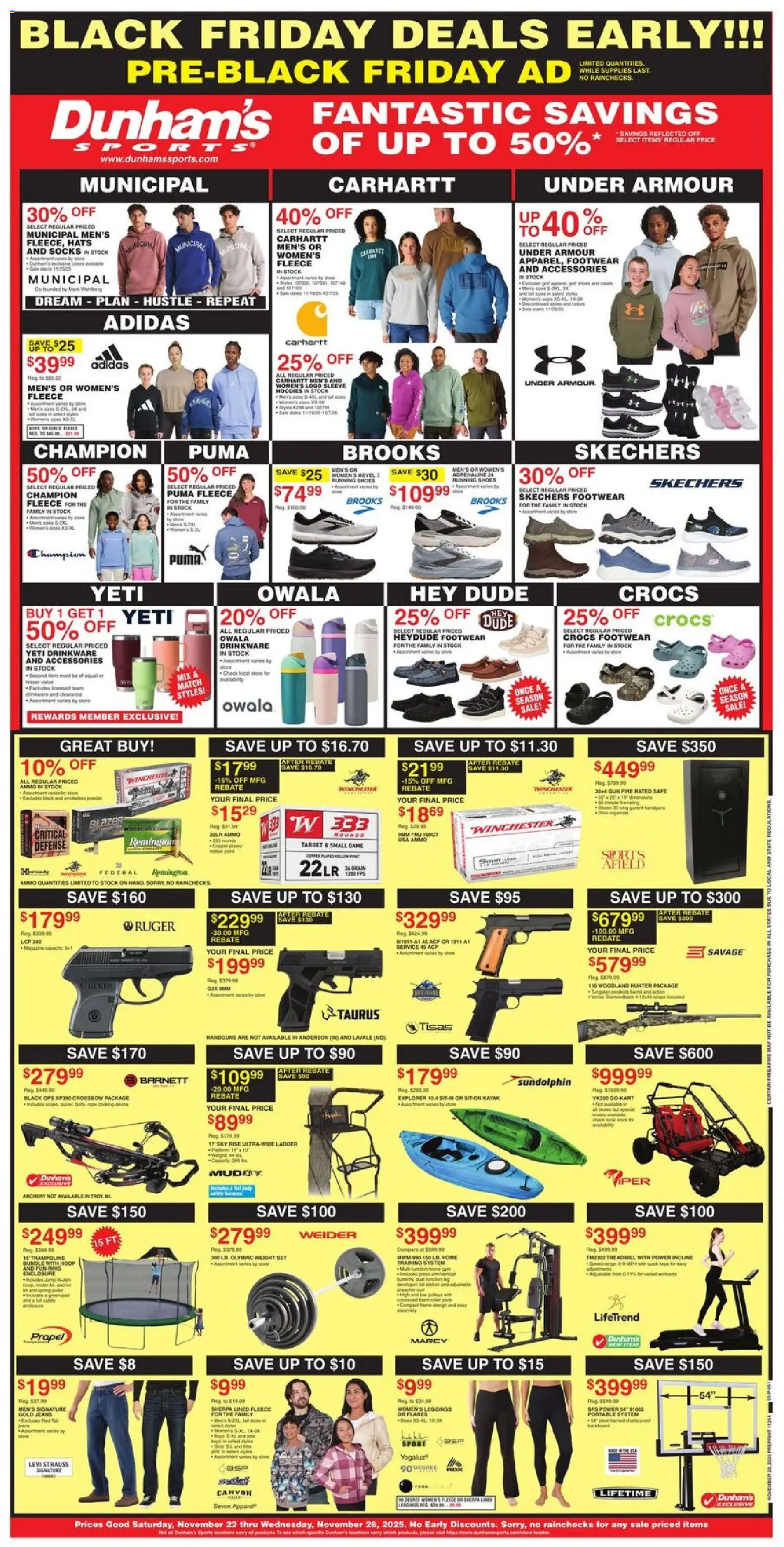 Dunham's Sports Black Friday - valid from 22.11.2025 | Page: 2 | Products: Ladder, Kayak, Game, Weight
