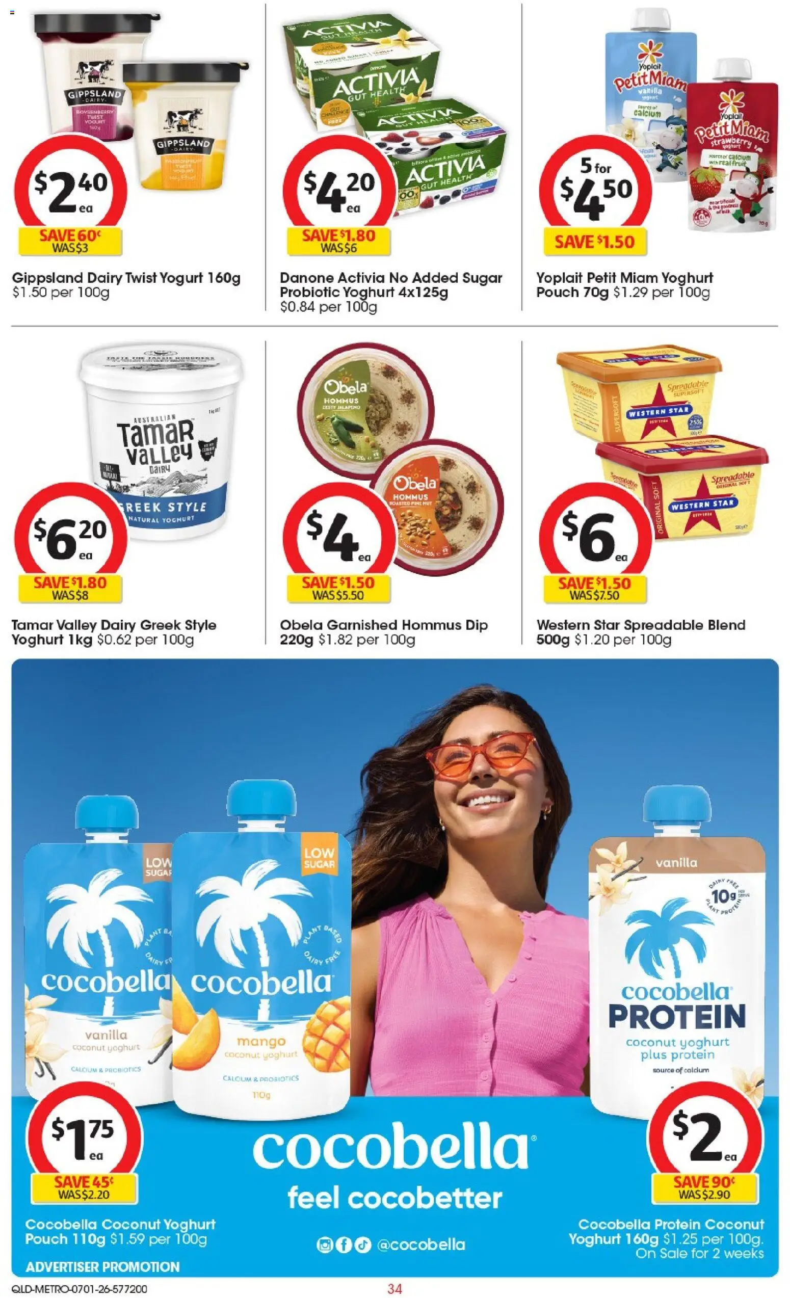 Coles catalogue - valid from 07.01.2026 | Page: 36 | Products: Dairy, Yoghurt, Sugar, Mango