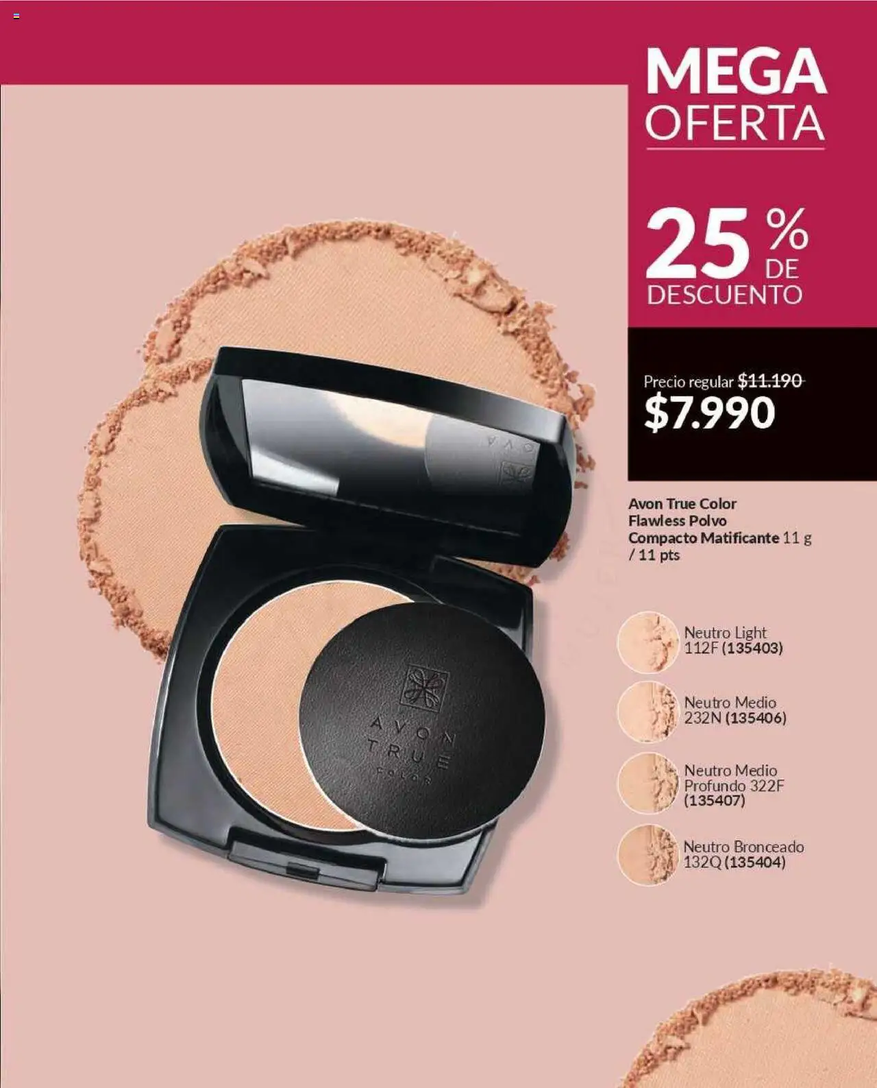 Catálogo Avon Campaña 12 │ válido desde el 22.07.2025 | Página: 28 | Productos: Polvo compacto, Polvo
