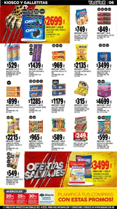 Yaguar catálogo │ válido desde el 11.08.2025 | Página: 6 | Productos: Top, Galletitas, Yogur, Chicle