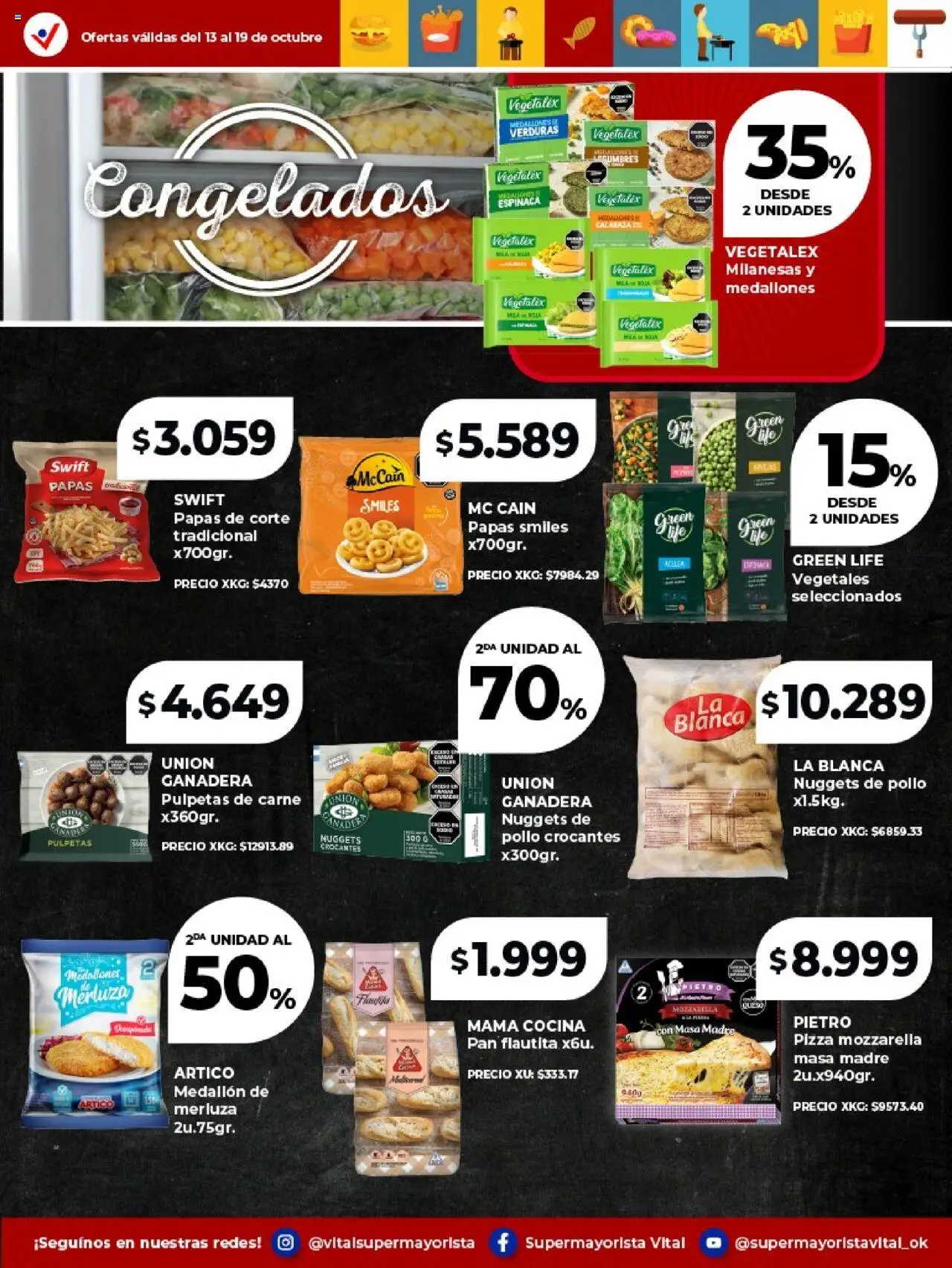 Vital - Especial de frescos - Avellaneda │ válido desde el 13.10.2025 | Página: 8 | Productos: Pollo, Acelga, Pan, Espinaca
