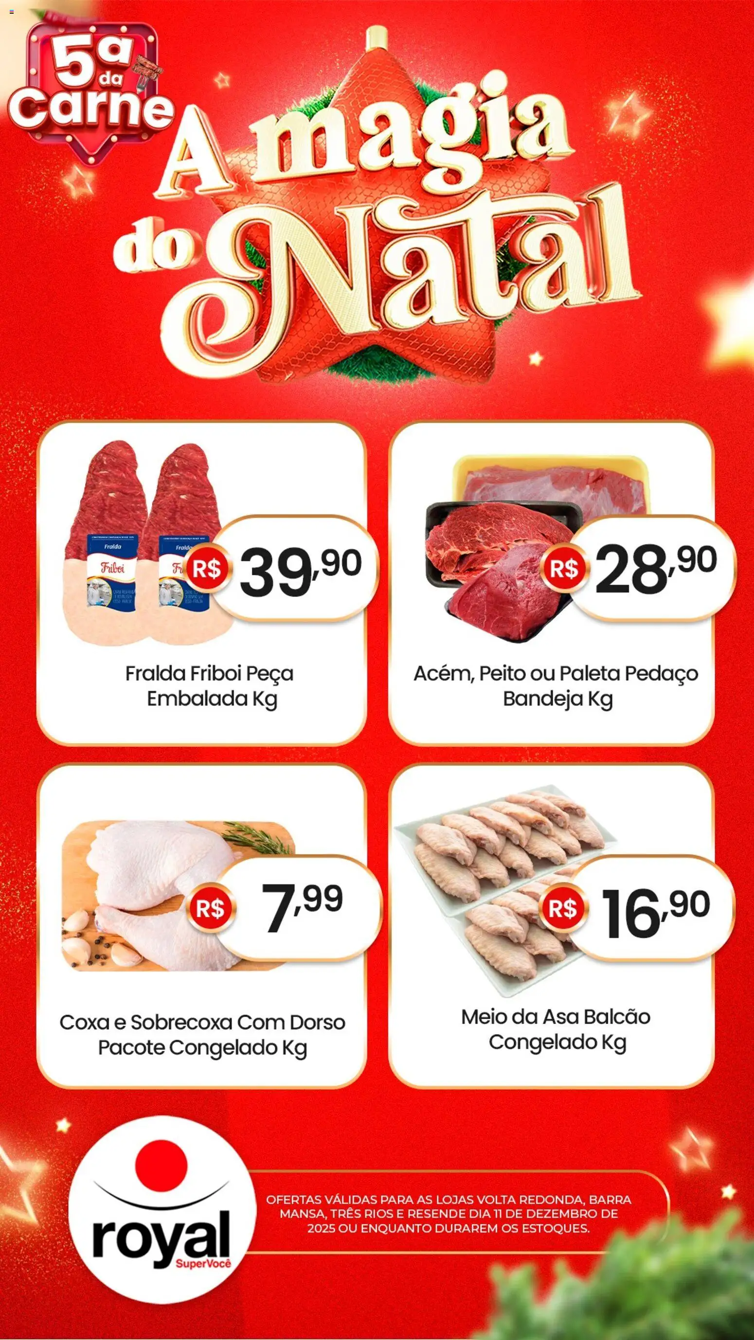 Royal Supermercados Folheto - válido de 11.12.2025 | Página: 2 | Produtos: Carne, Bandeja