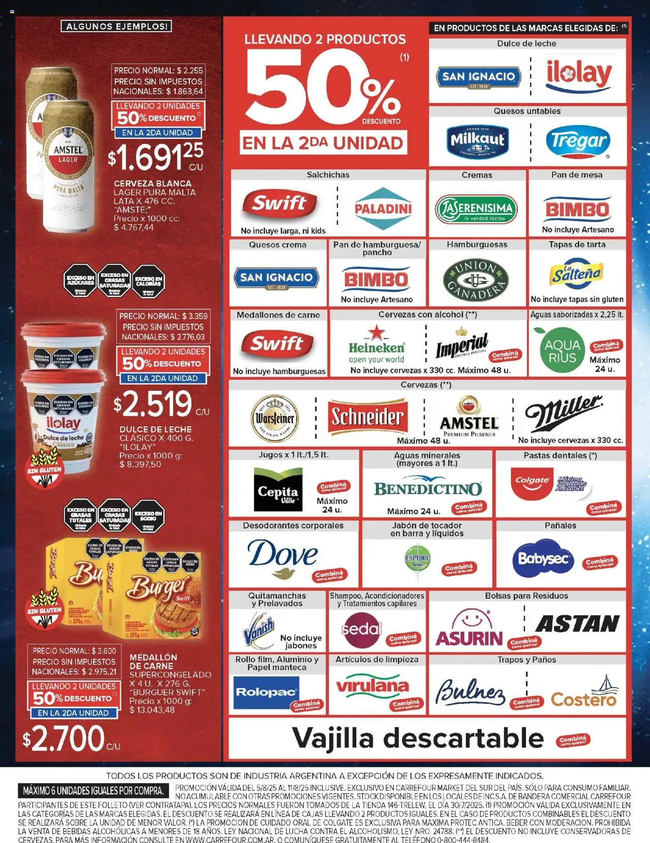 Carrefour Market catálogo - Chubut │ válido desde el 05.08.2025 | Página: 4 | Productos: Sobre, Dulce de leche, Jabón, Crema