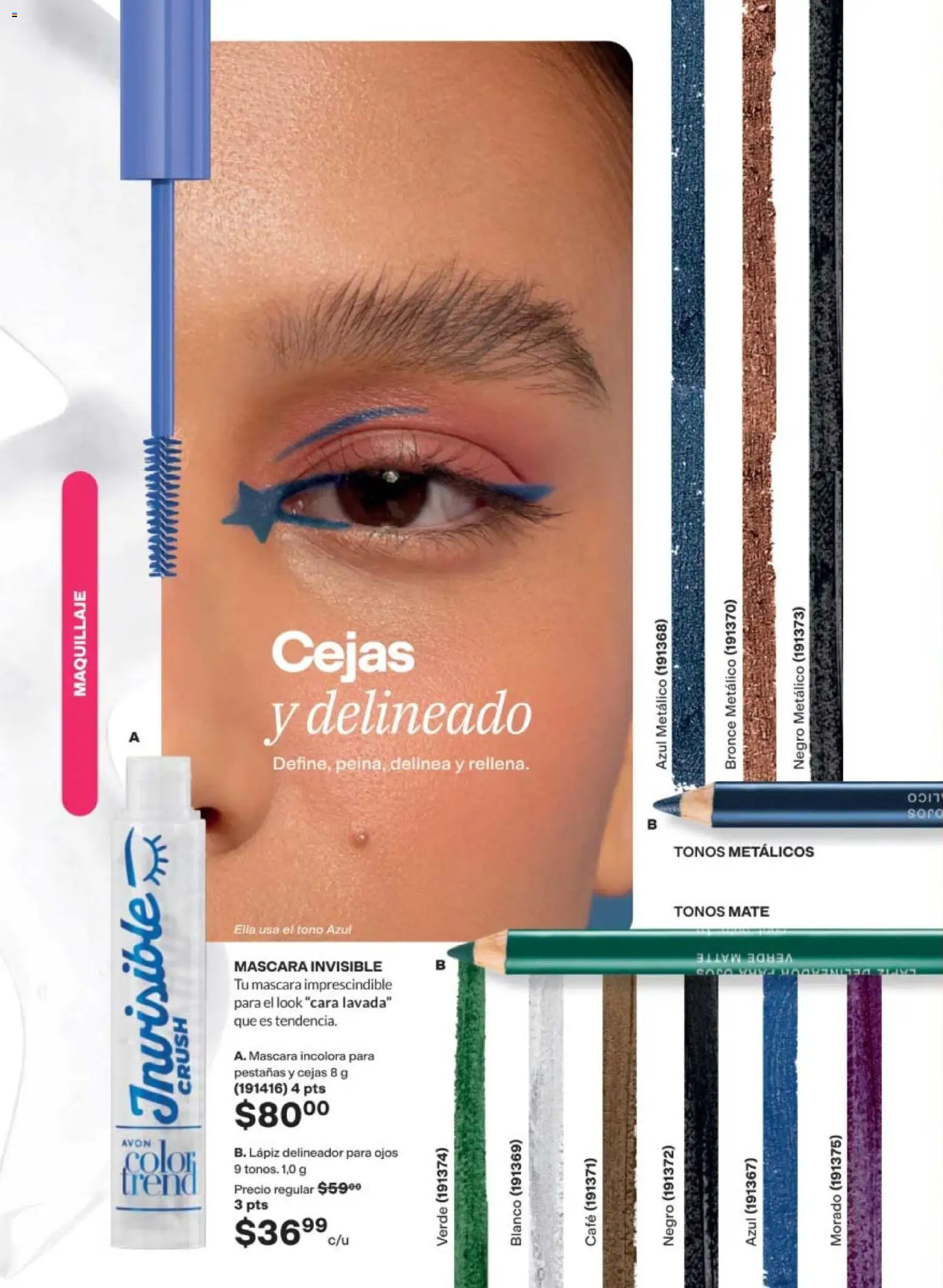 Nuevas ofertas de AVON válidas en toda la República Mexicana desde el 24.04.2026. ¡Encuentra las mejores ofertas en AVON campaña 7 2026! | Página: 50 | Productos: Máscara, Café, Mate, Delineador