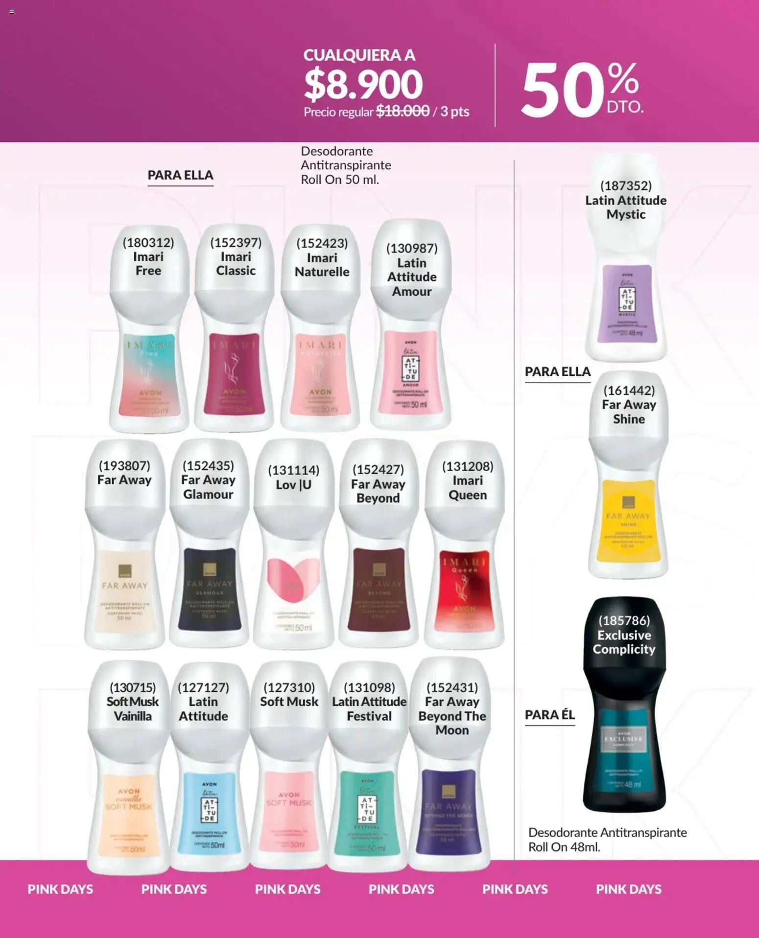 Avon revista - valida desde el 01.04.2026 | Página: 33 | Productos: Desodorante, Antitranspirante