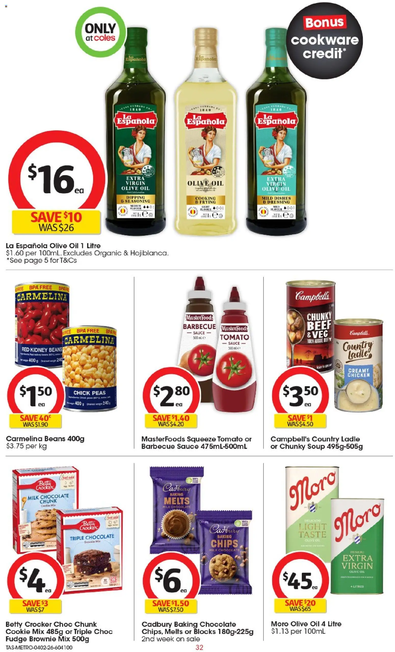 Coles catalogue - valid from 04.02.2026 | Page: 33 | Products: Light, Chocolate, Chicken, Soup