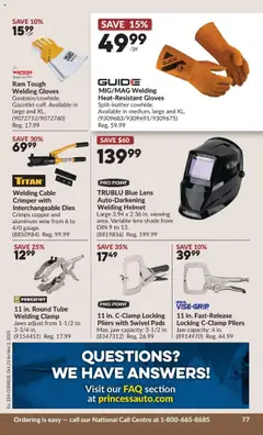 Preview of Princess Auto - 2 Week Sale! from shop Princess Auto valid from 21.10.2025 | Page: 98 | Products: Gloves, Cable