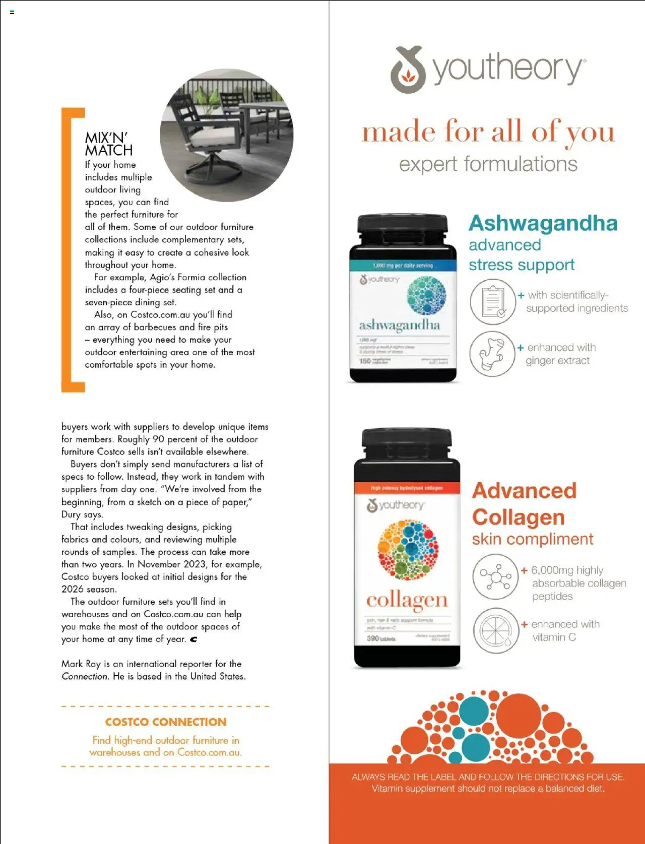 Costco catalogue - valid from 01.05.2025 | Page: 25 | Products: Ginger, Outdoor furniture, Collagen, Tablets