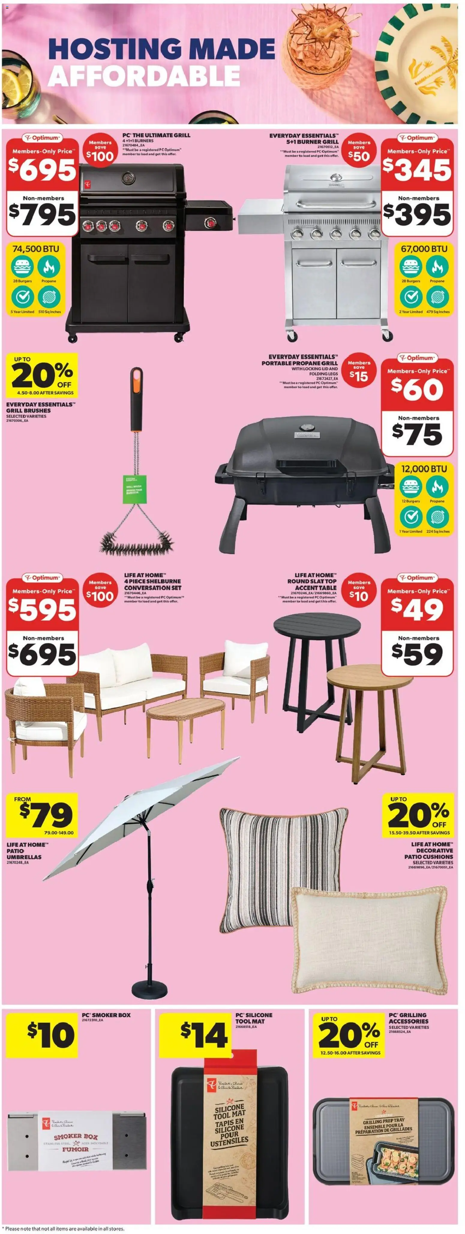 Real Canadian Superstore flyer valid from 26.03.2026 | Page: 34 | Products: PC, Grill, Table, Box
