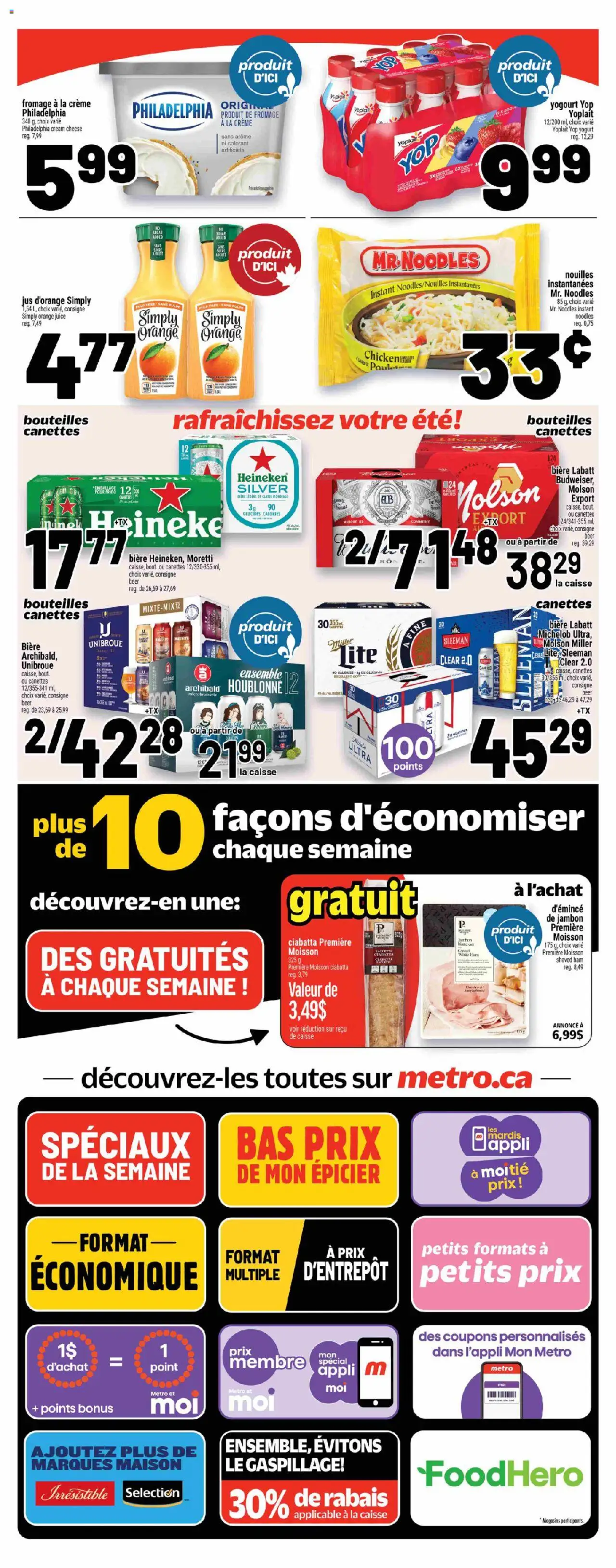 Metro flyer valid from 31.07.2025 | Page: 4 | Products: Cream, Ham, Juice, Chicken