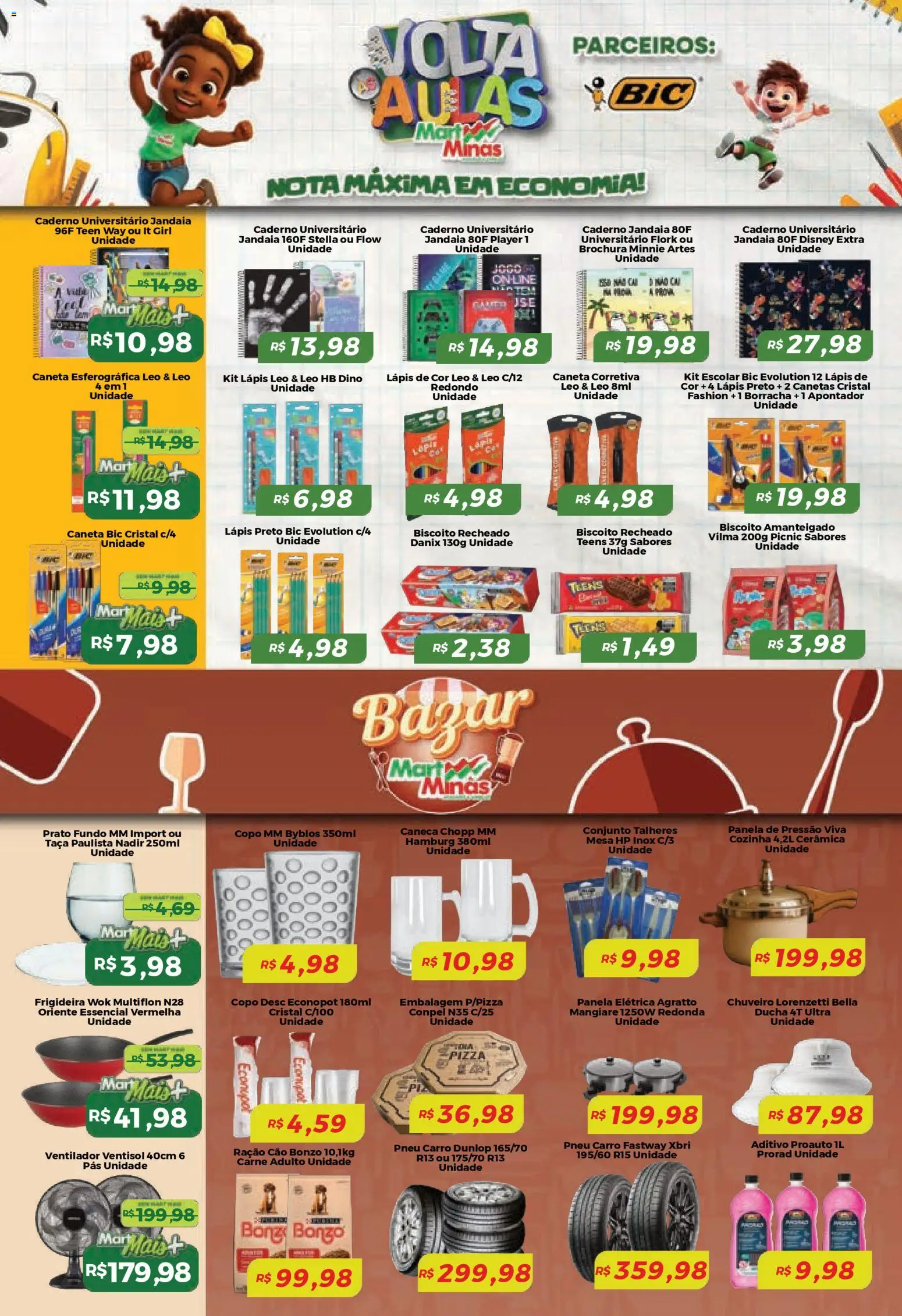 Mart Minas Folheto - válido de 15.01.2026 | Página: 5 | Produtos: Pneu, Caneca, Carne, Caderno