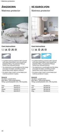 Preview of IKEA weekly ads valid from 01.01.2025 | Page: 44 | Products: Mattress