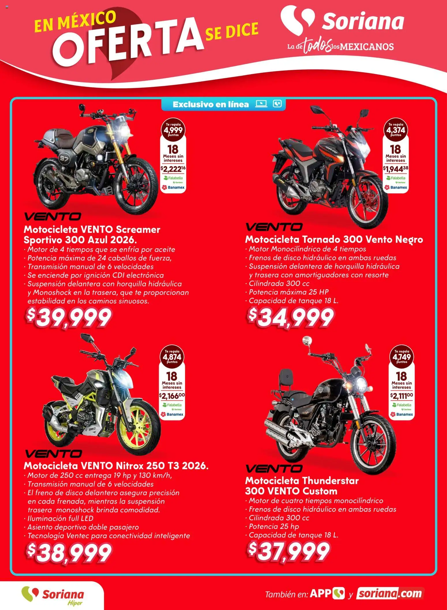 Nuevas ofertas de Soriana válidas en toda la República Mexicana desde el 24.10.2025. ¡Encuentra las mejores ofertas en Soriana - Fin de Semana Híper: Nuevo León, Ciudad Victoria y Tampico! | Página: 16 | Productos: Aceite, Disco, Té