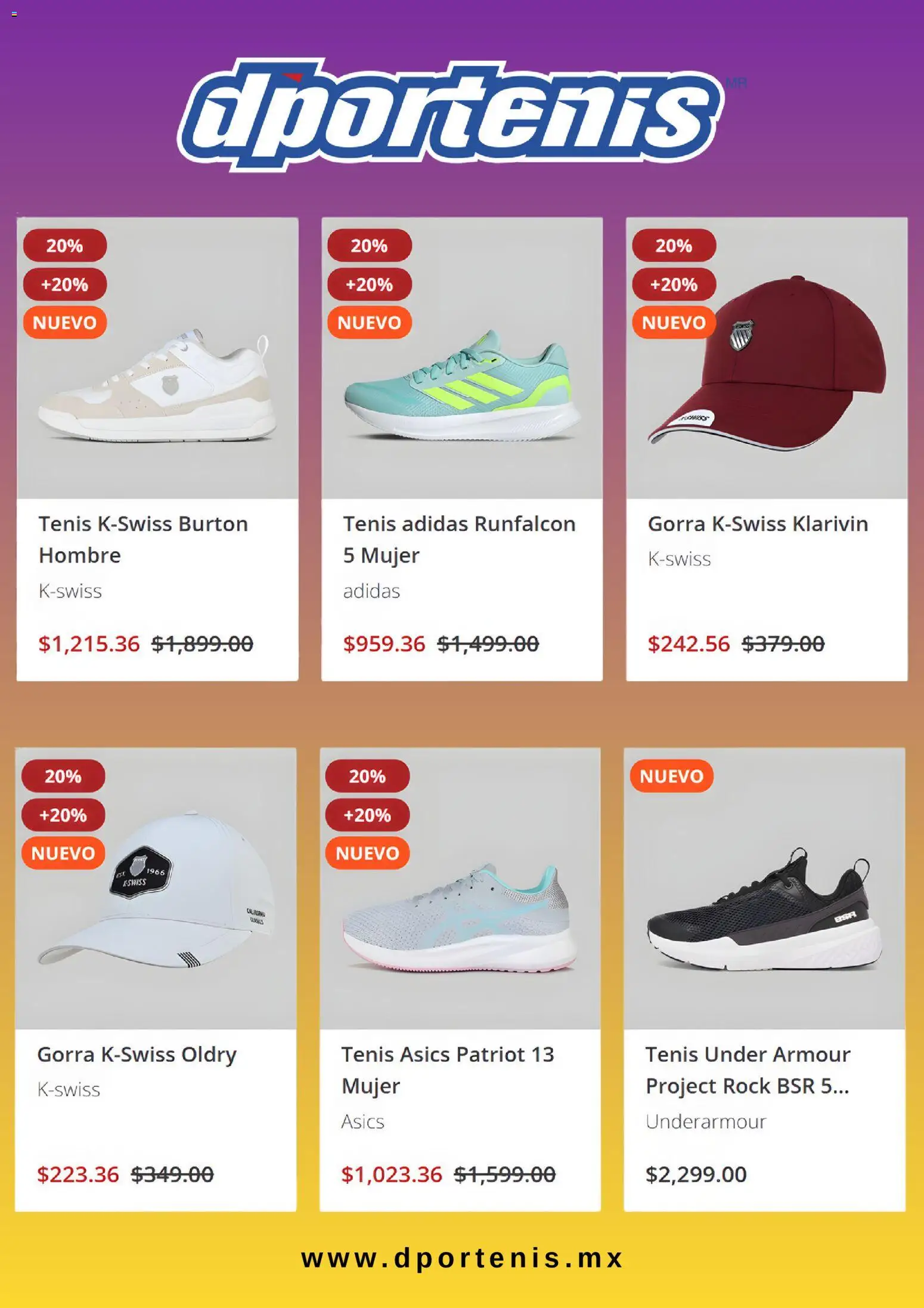 Nuevas ofertas de Dportenis válidas en toda la República Mexicana desde el 19.11.2025. ¡Encuentra las mejores ofertas en Dportenis Cyber Day! | Página: 4 | Productos: Tenis, Gorra