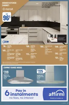 Preview of Canac weekly flyer from shop Canac valid from 02.04.2026 | Page: 18 | Products: Refrigerator, Cabinet