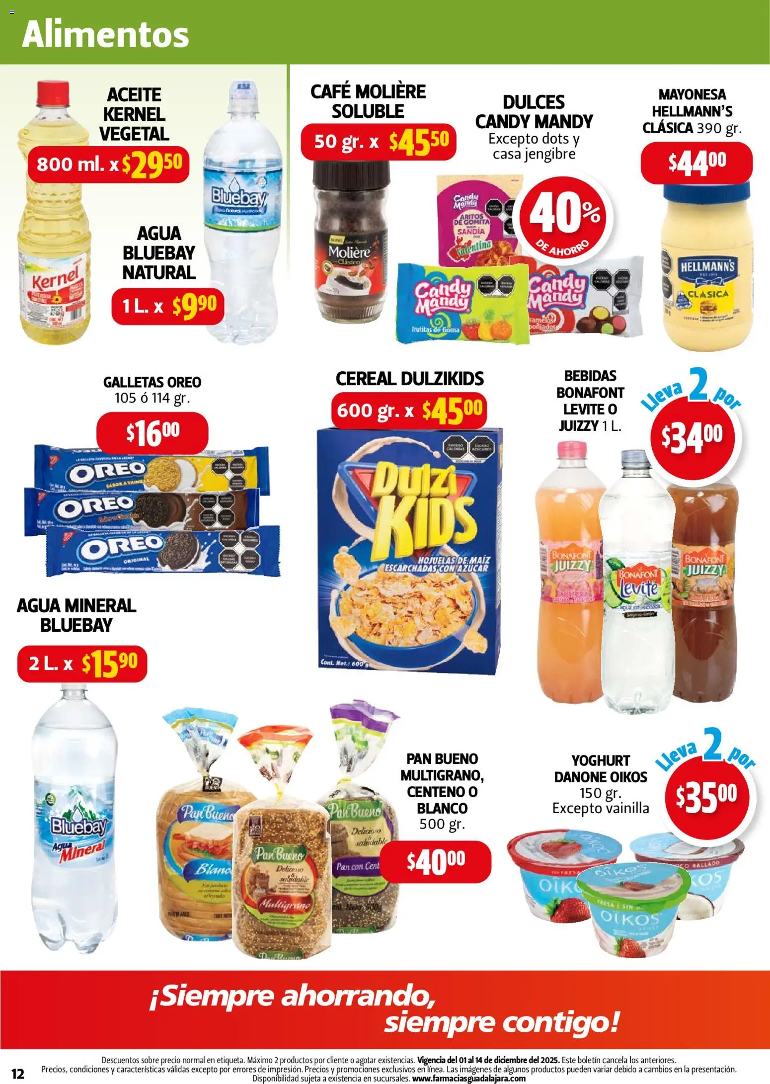 Nuevas ofertas de Farmacia Guadalajara válidas en toda la República Mexicana desde el 01.12.2025. ¡Encuentra las mejores ofertas en Farmacia Guadalajara catálogo! | Página: 12