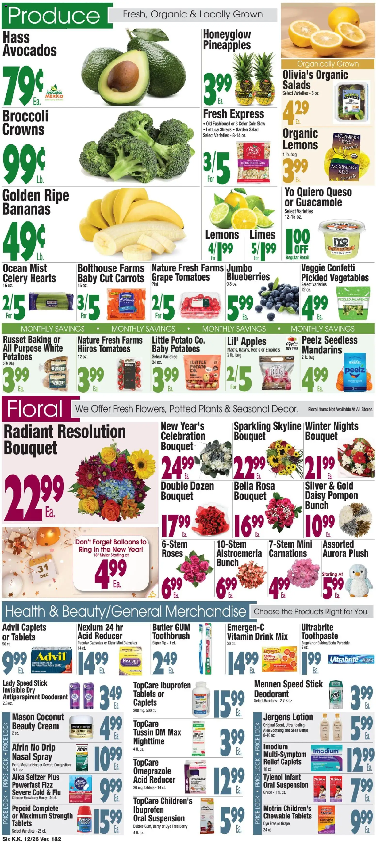 King Kullen Weekly Ad - valid from 25.12.2025 | Page: 6 | Products: Crowns, Toothpaste, Vegetables, Bag