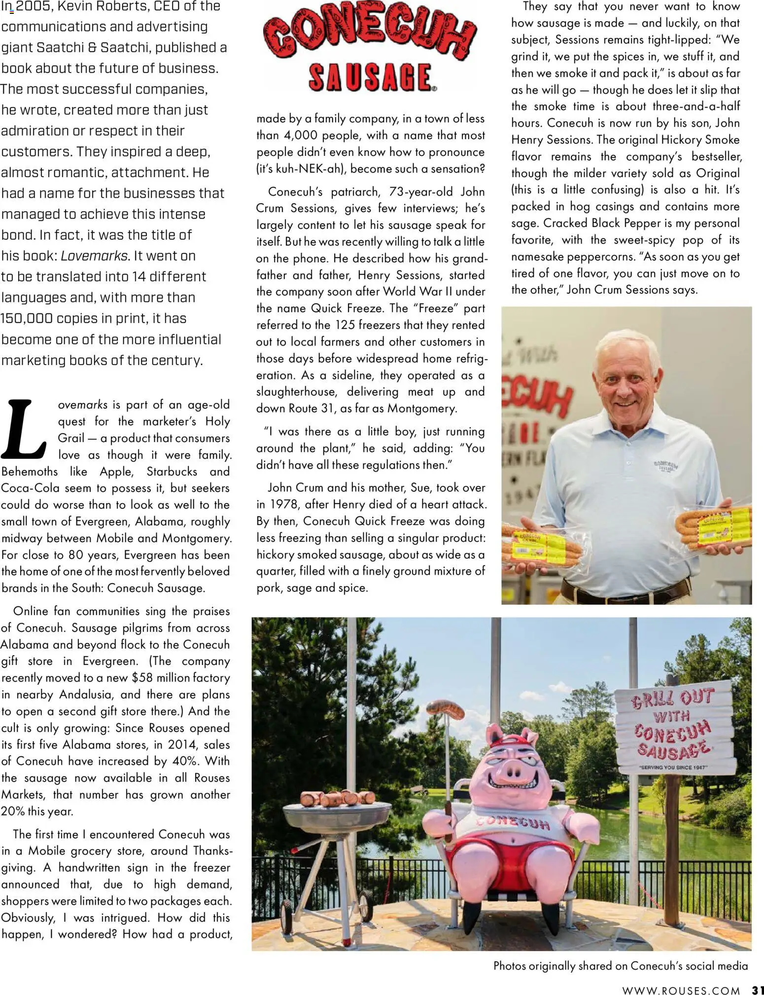 Rouses Magazine Winter 2025 - valid from 20.11.2025 | Page: 33 | Products: Spices, Sausage, Freezer, Grill