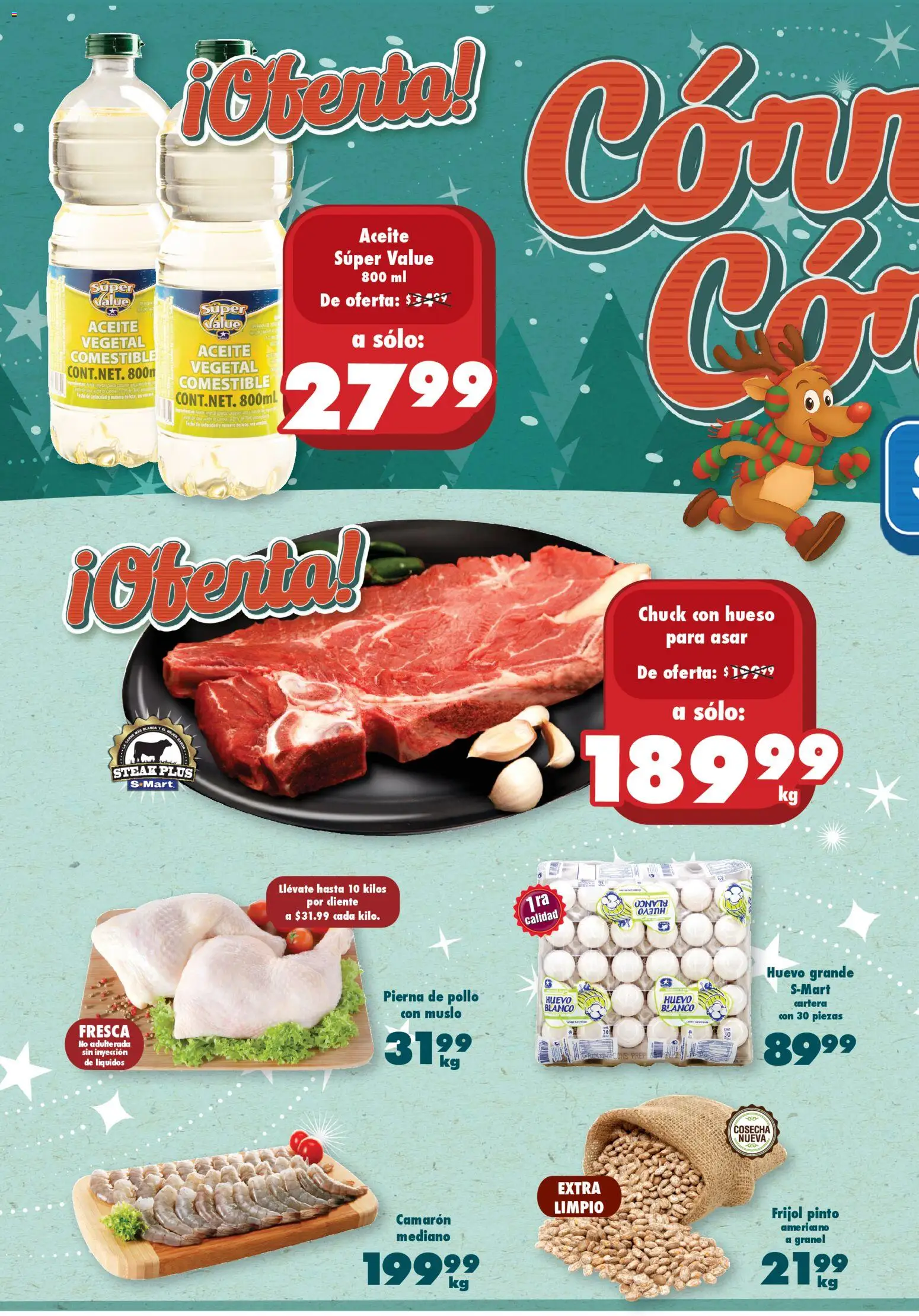 Nuevas ofertas de S-Mart válidas en toda la República Mexicana desde el 07.11.2025. ¡Encuentra las mejores ofertas en S-Mart folleto! | Página: 2 | Productos: Pollo, Huevo, Aceite