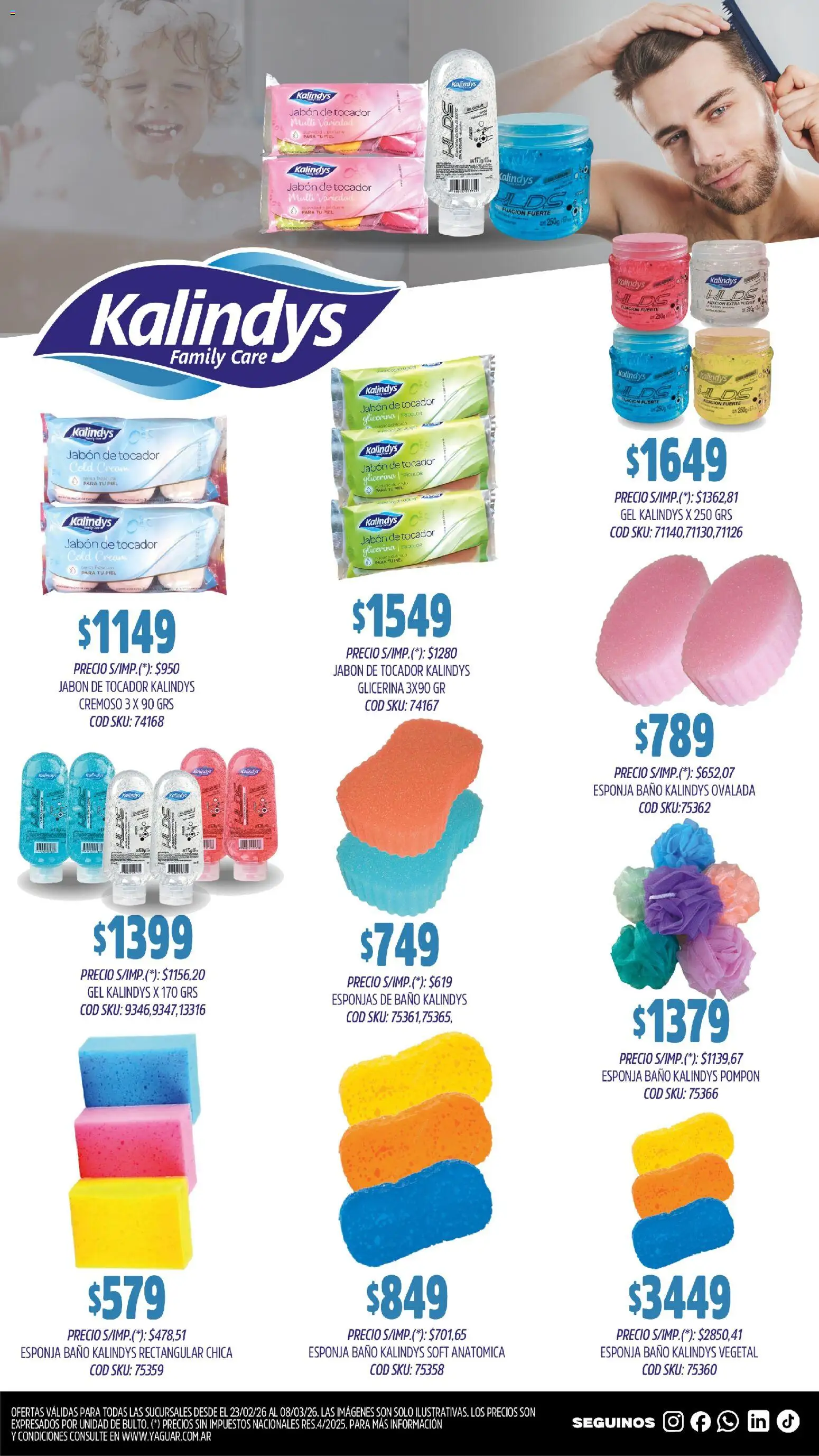 Yaguar - Aliados de tu bolsillo Buenos Aires │ válido desde el 23.02.2026 | Página: 11 | Productos: Baño, Jabón, Esponja