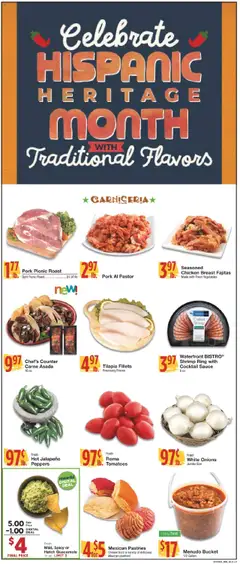 United Supermarkets Ad - valid from 16.09.2025 | Page: 2 | Products: Peppers, Pork, Vegetables, Sauce