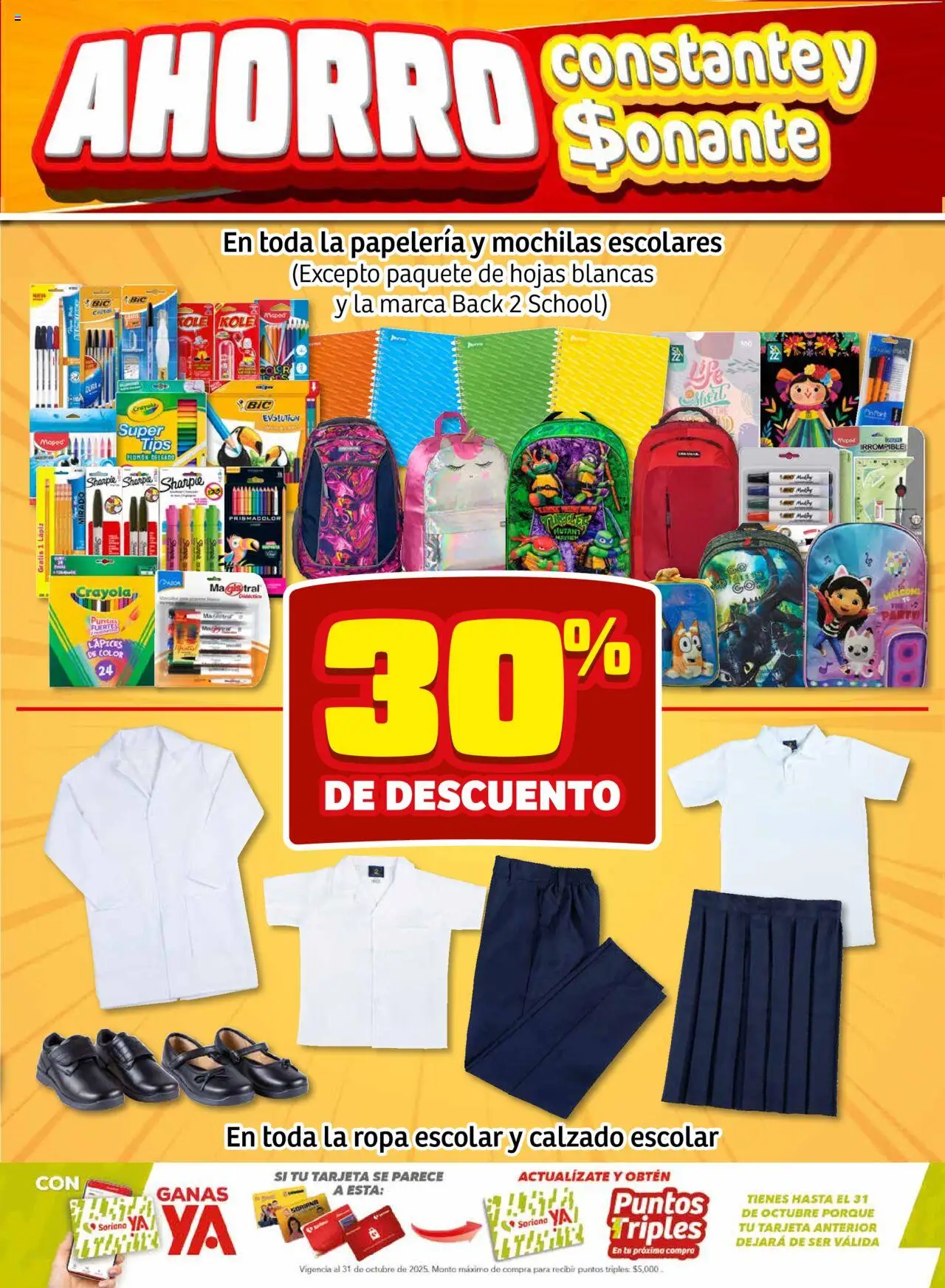 Nuevas ofertas de Soriana válidas en toda la República Mexicana desde el 07.08.2025. ¡Encuentra las mejores ofertas en Soriana - Ahorro Constante y Sonante Fin de Semana Mercado Frontera Tamaulipas! | Página: 8 | Productos: Ropa