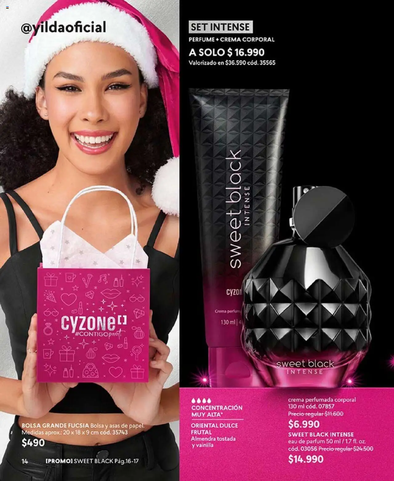 Catálogo CyZone Campaña 17 │ válido desde el 14.10.2025 | Página: 14 | Productos: Bolsa, Almendra, Perfume, Crema